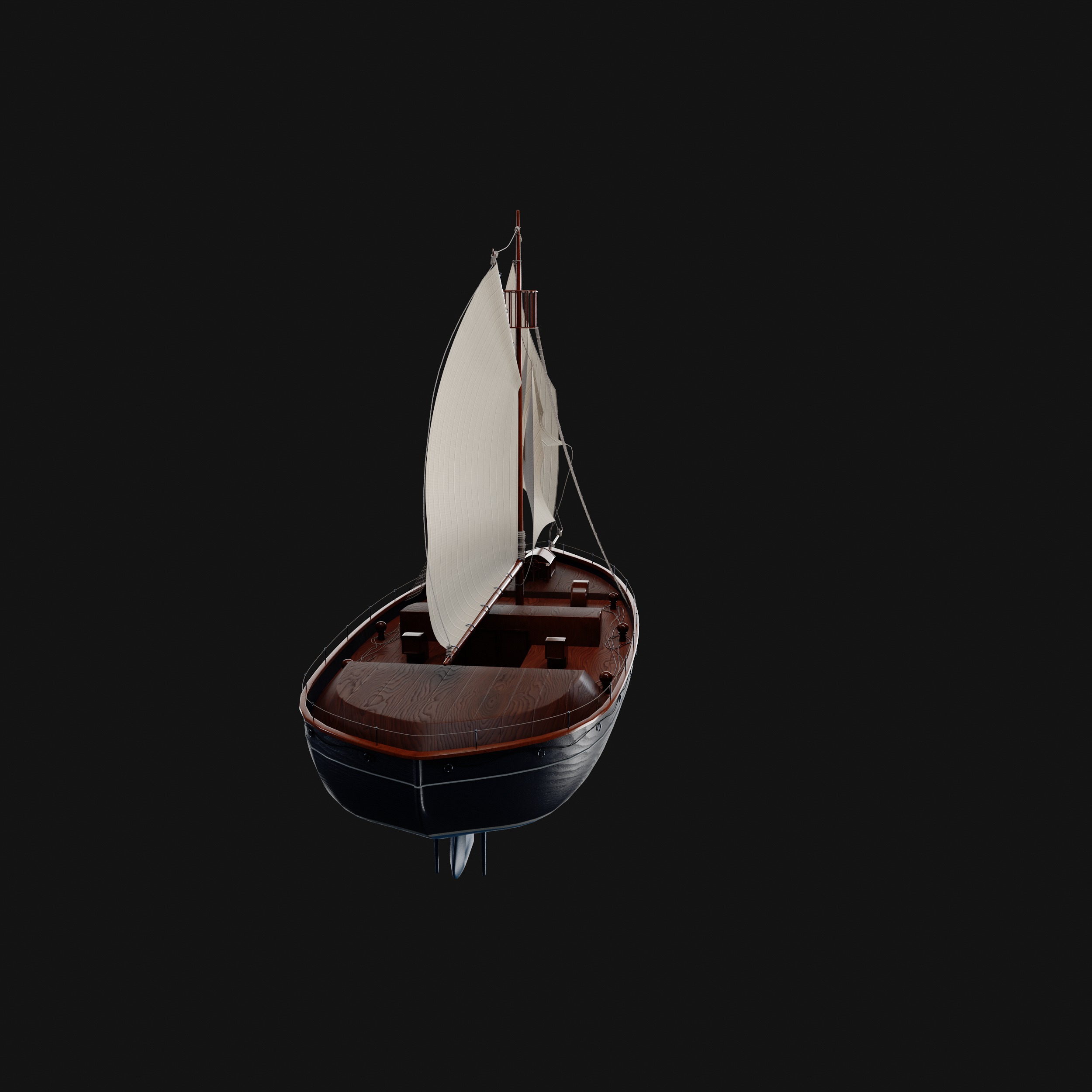 Dinghy 3D model_6