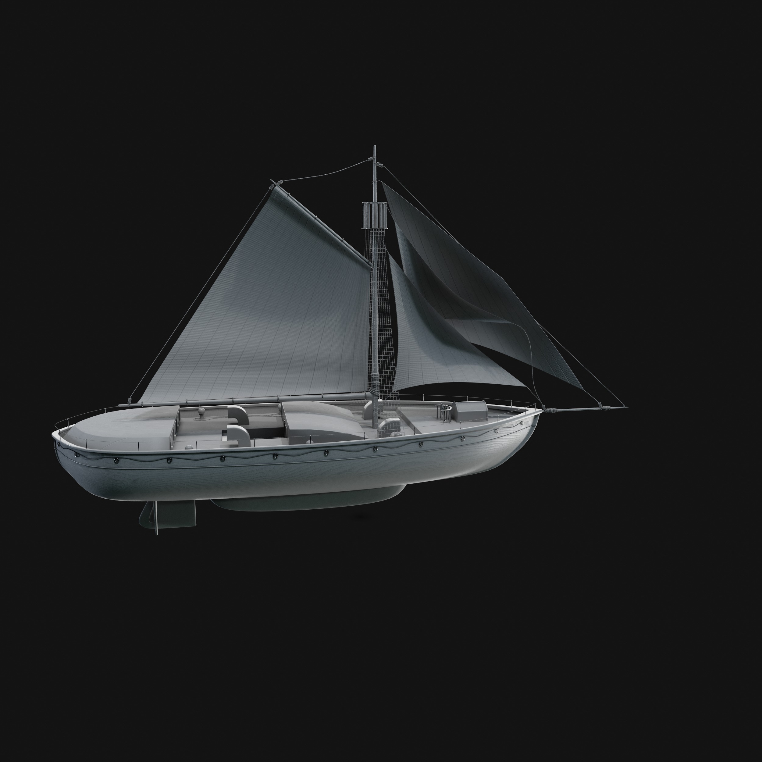 Dinghy 3D model_34