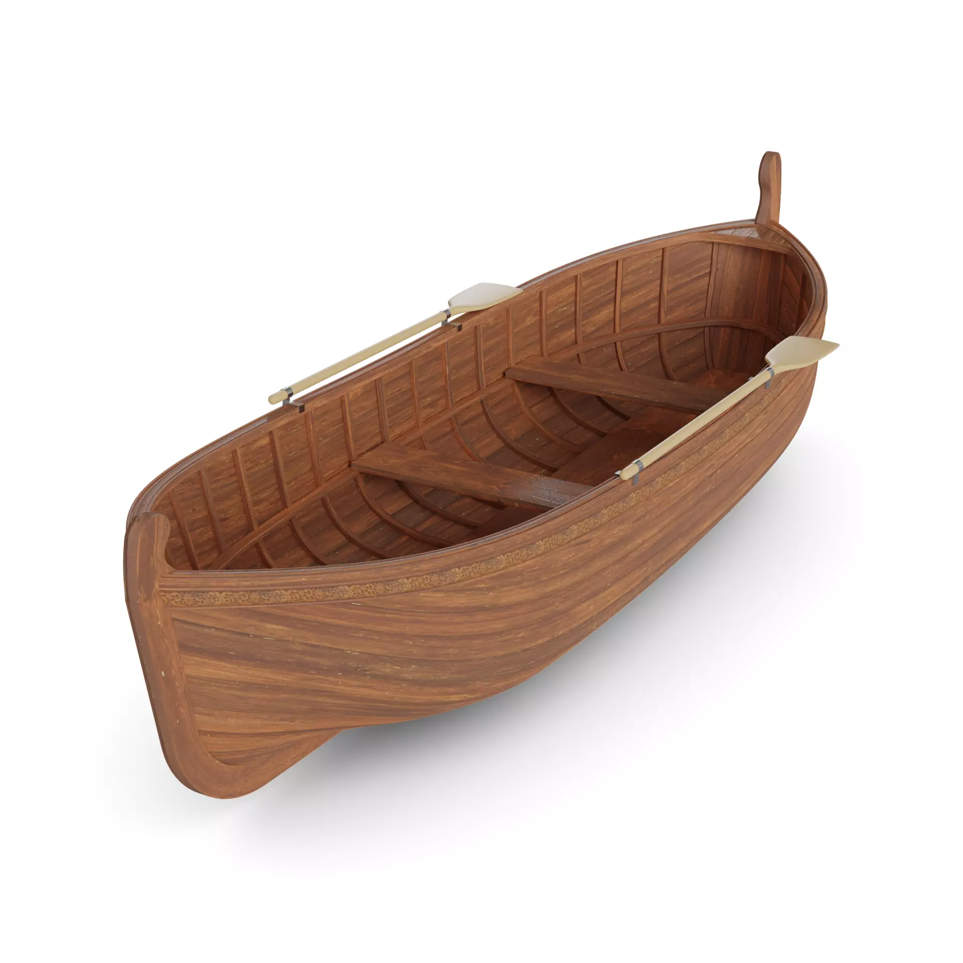 Rowboat 3D model_0