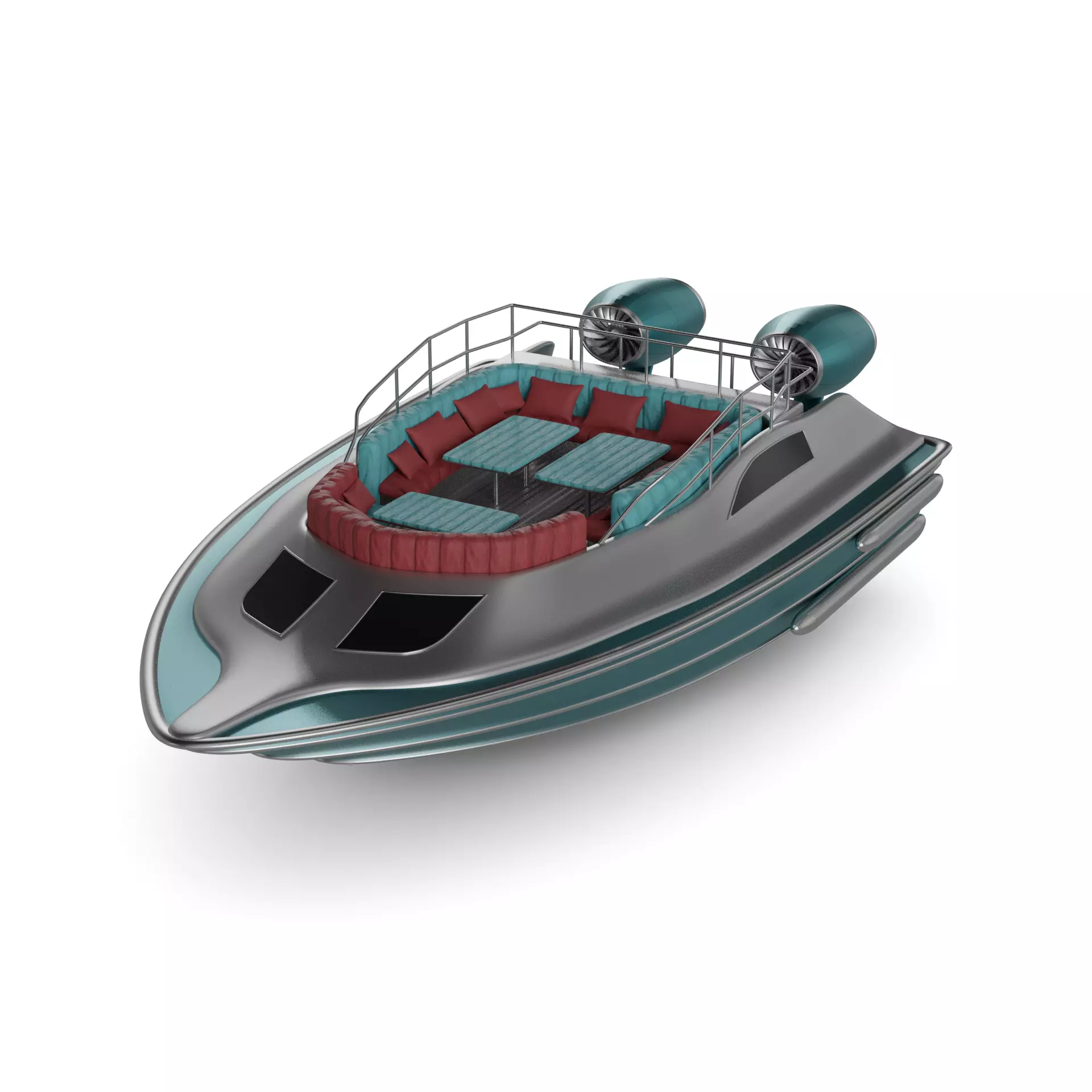 Airboat 3D model_0