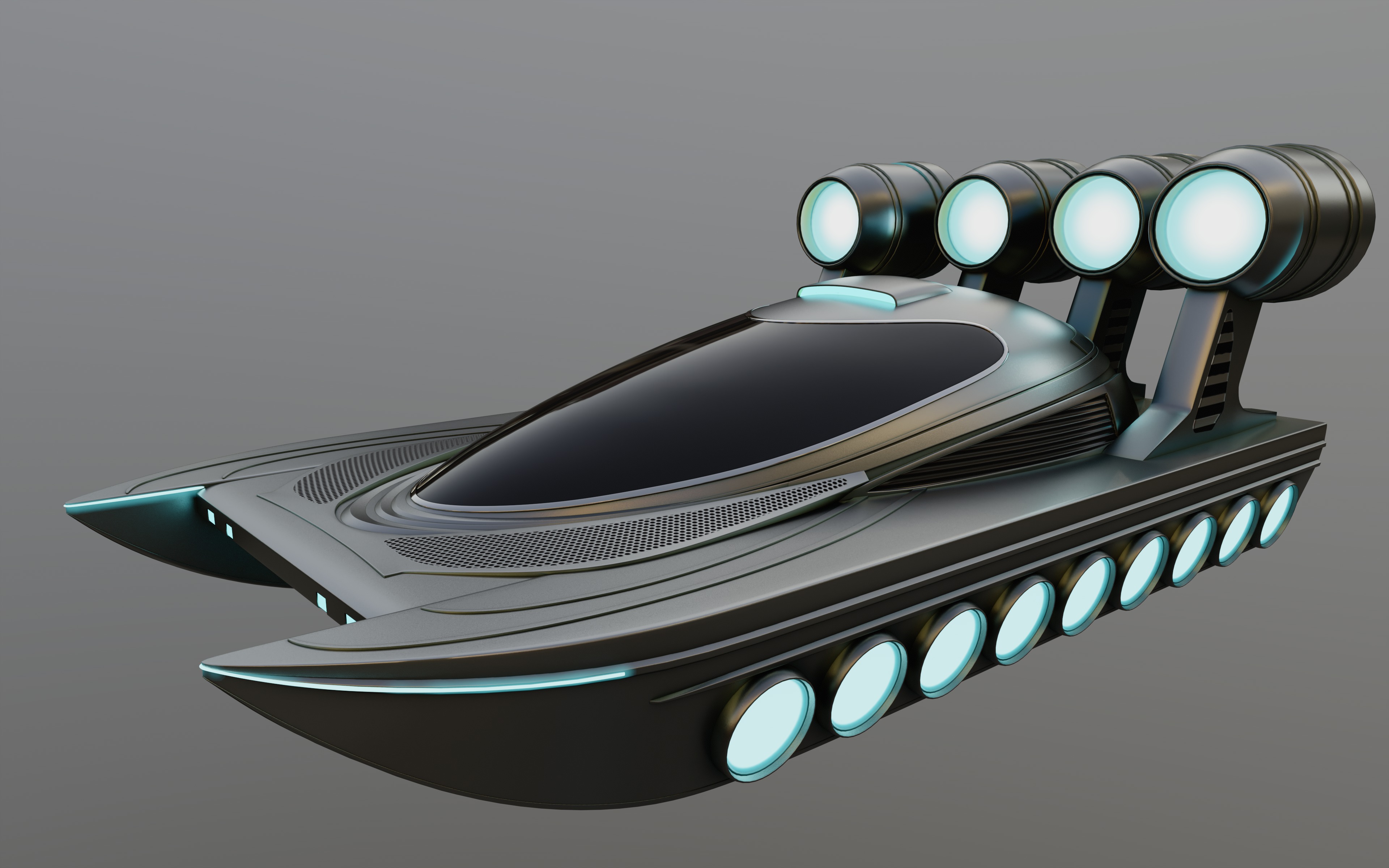 Airboat 3D model_10