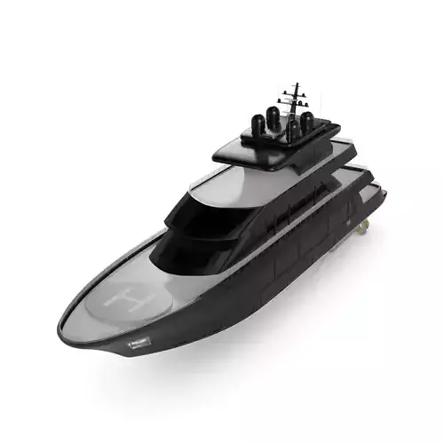 Cabin Cruiser Low-poly 3D model