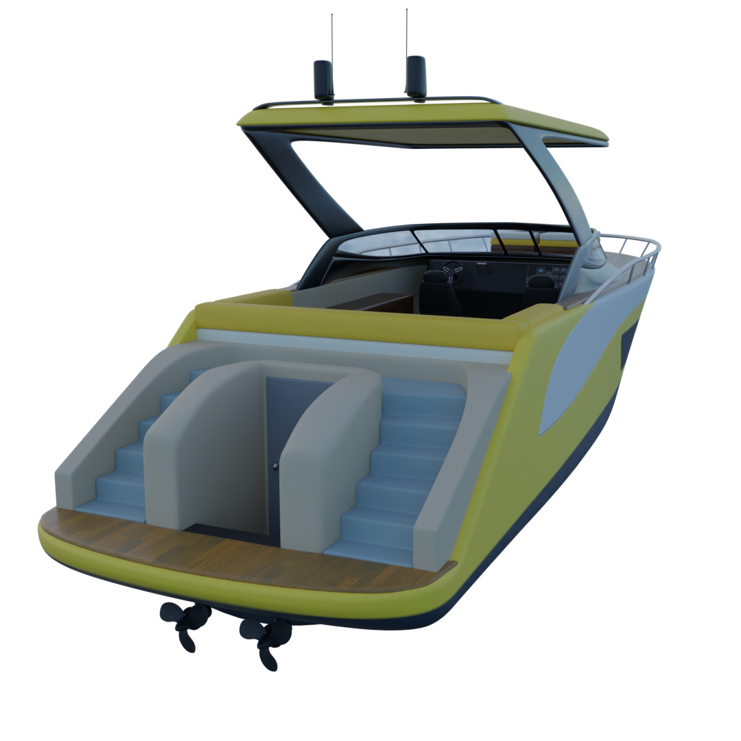 Cabin Cruiser 3D model_2
