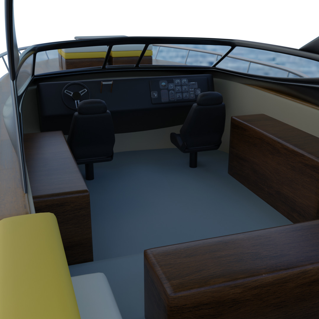 Cabin Cruiser 3D model_3