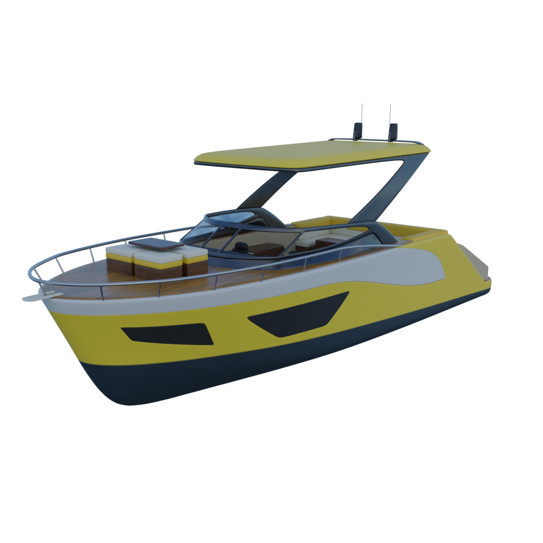 Cabin Cruiser 3D model_1