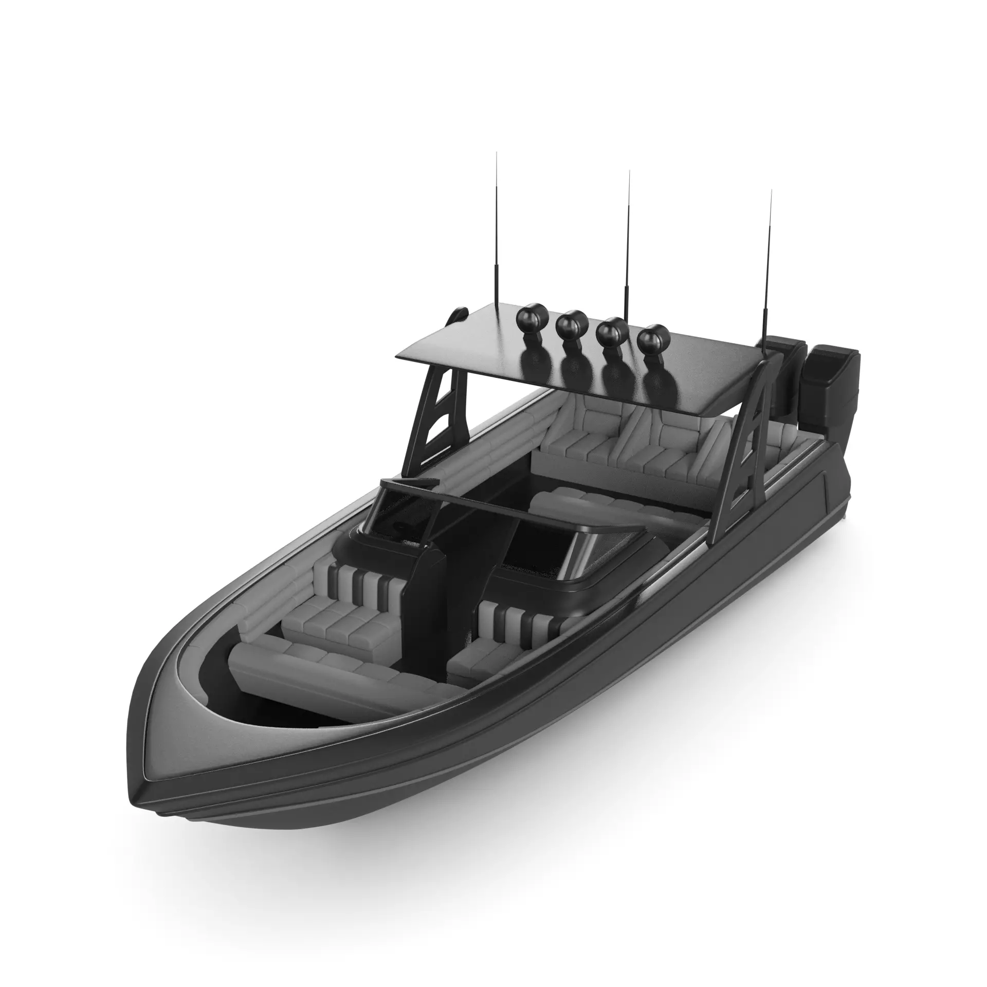 Cabin Cruiser 3D model_0
