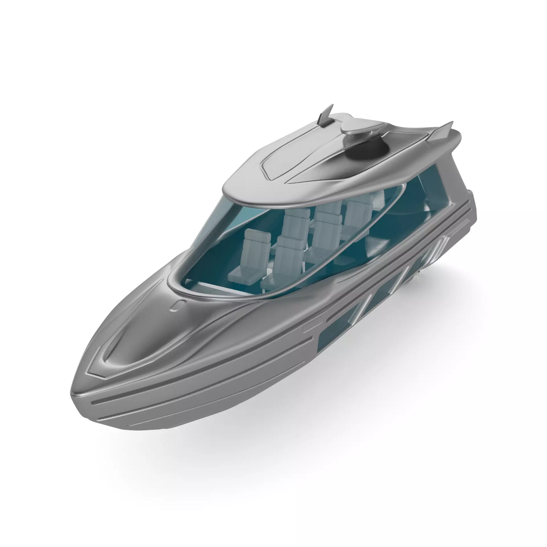 Cabin Cruiser 3D model_0