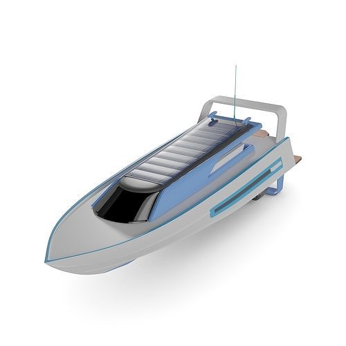 Solar Powered Boat 3D model