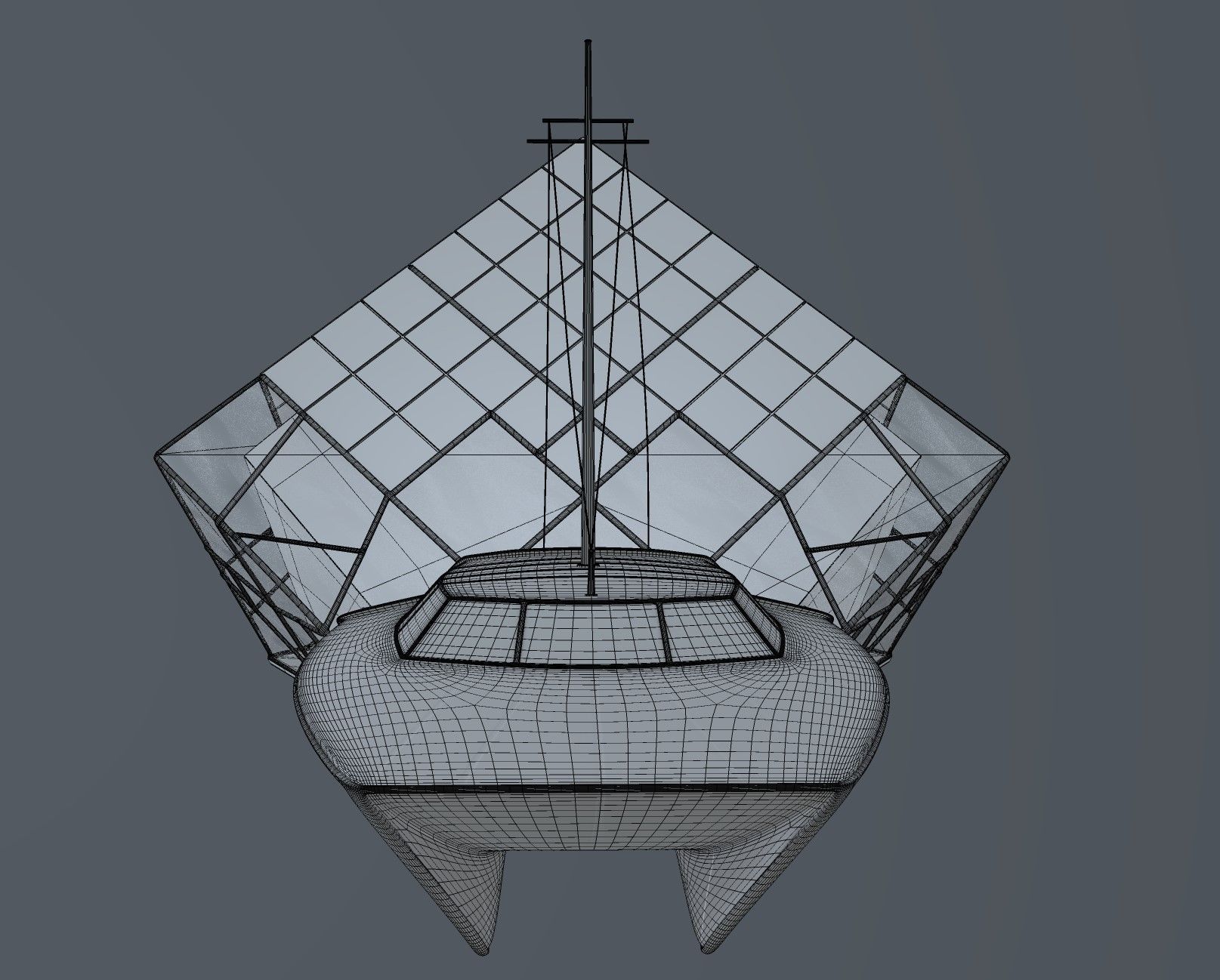 Solar Powered Boat 3D model_6