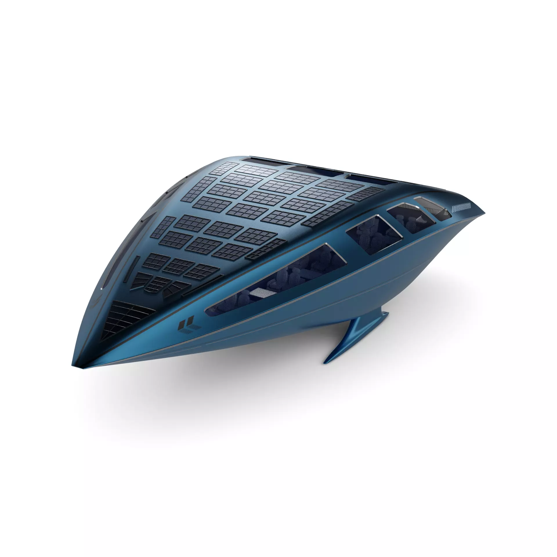Solar Powered Boat 3D model_0