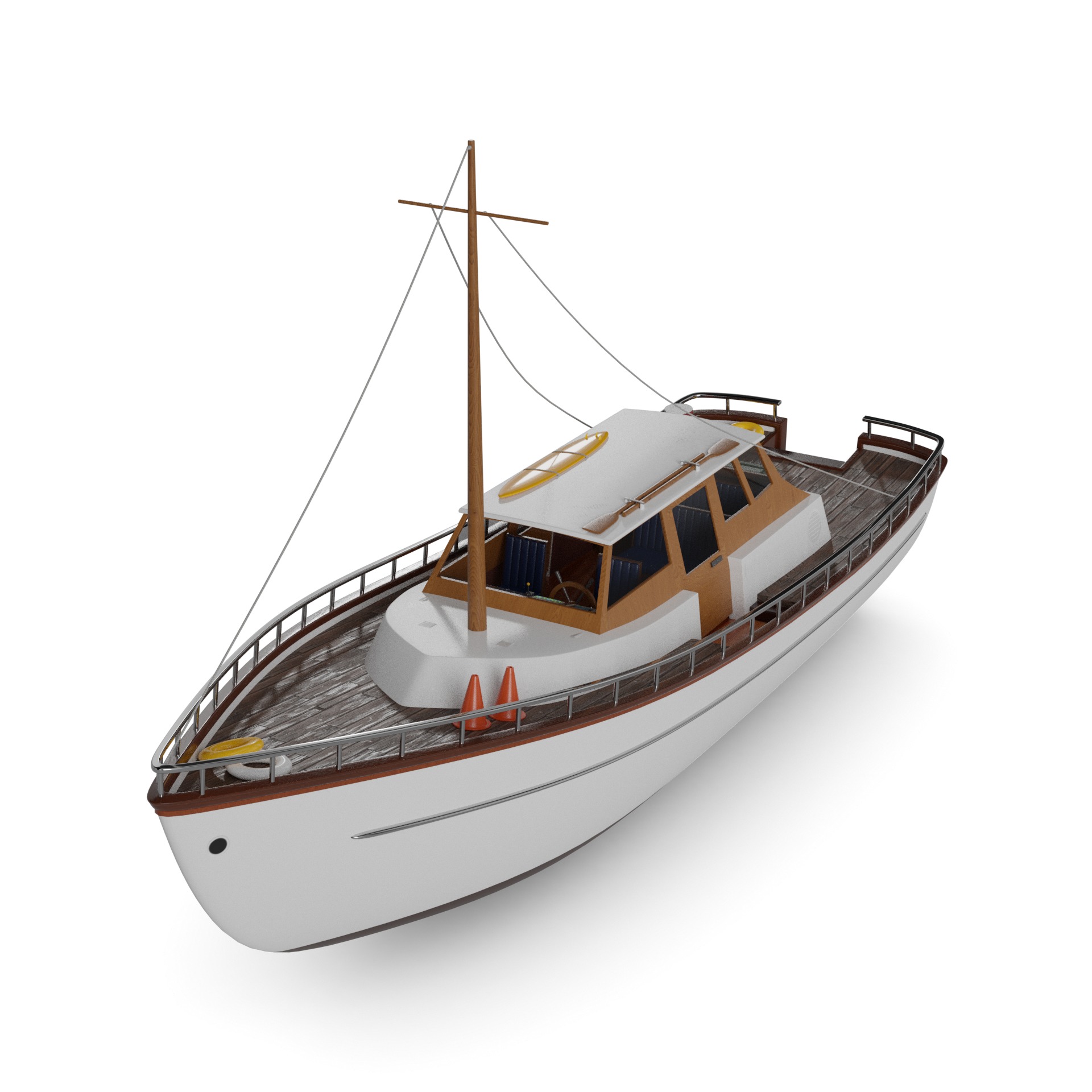 Motor Yacht 3D model_32
