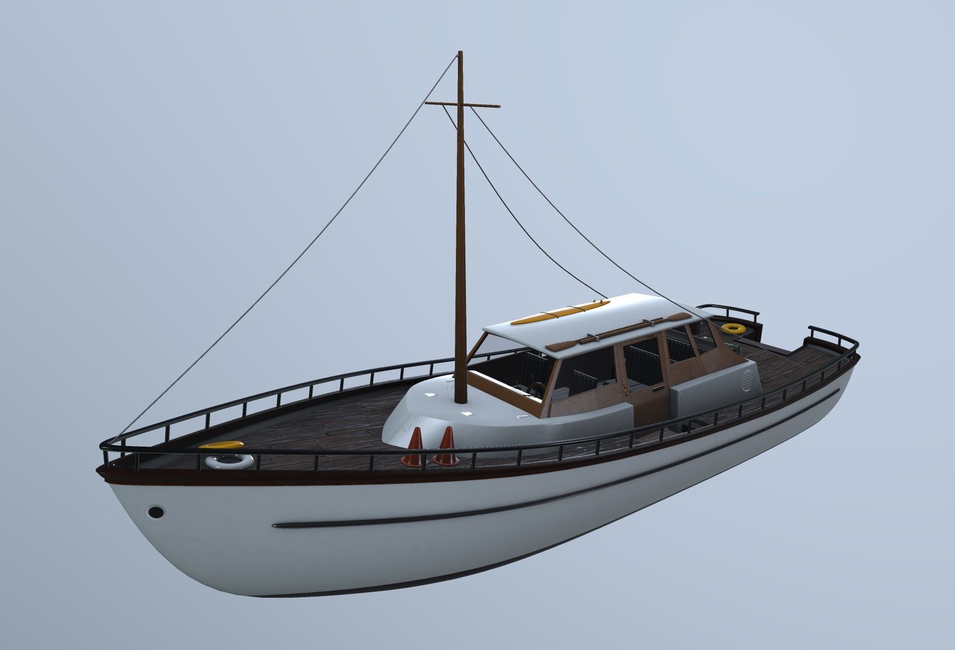 Motor Yacht 3D model_12