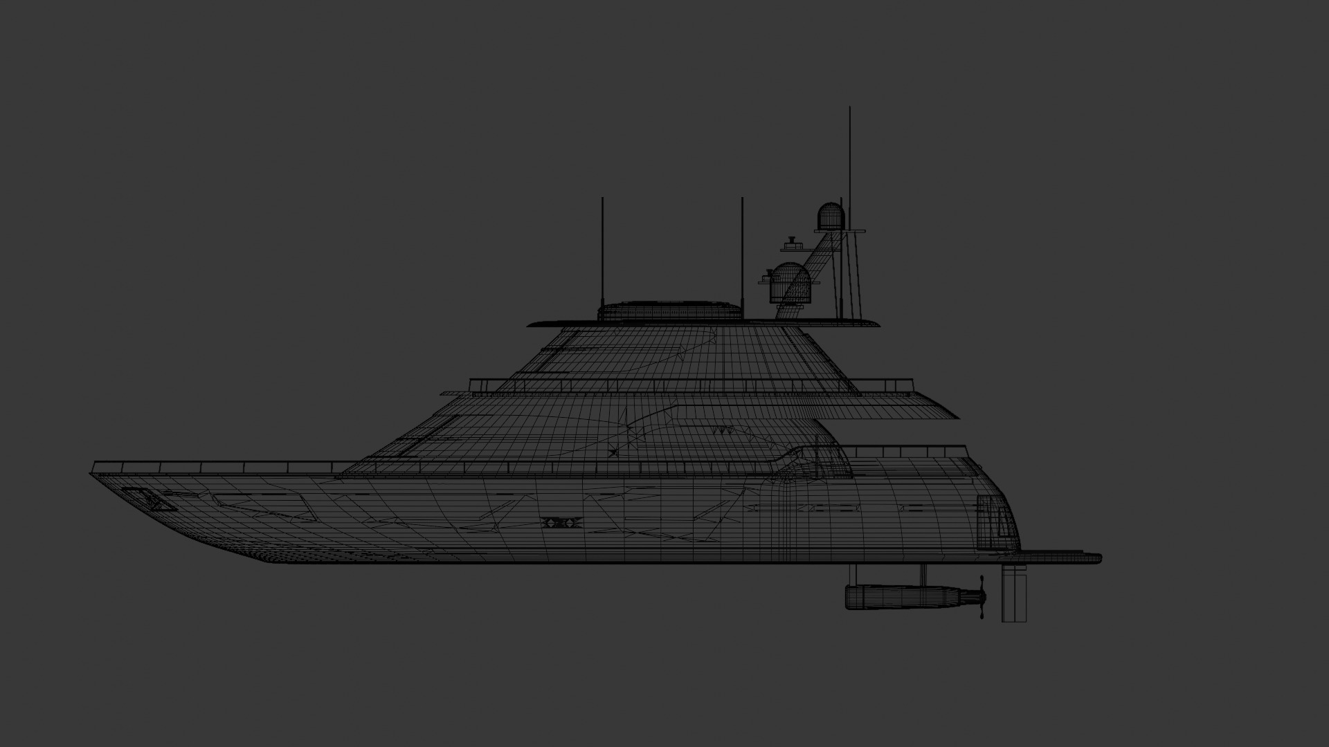 Motor Yacht 3D model_5