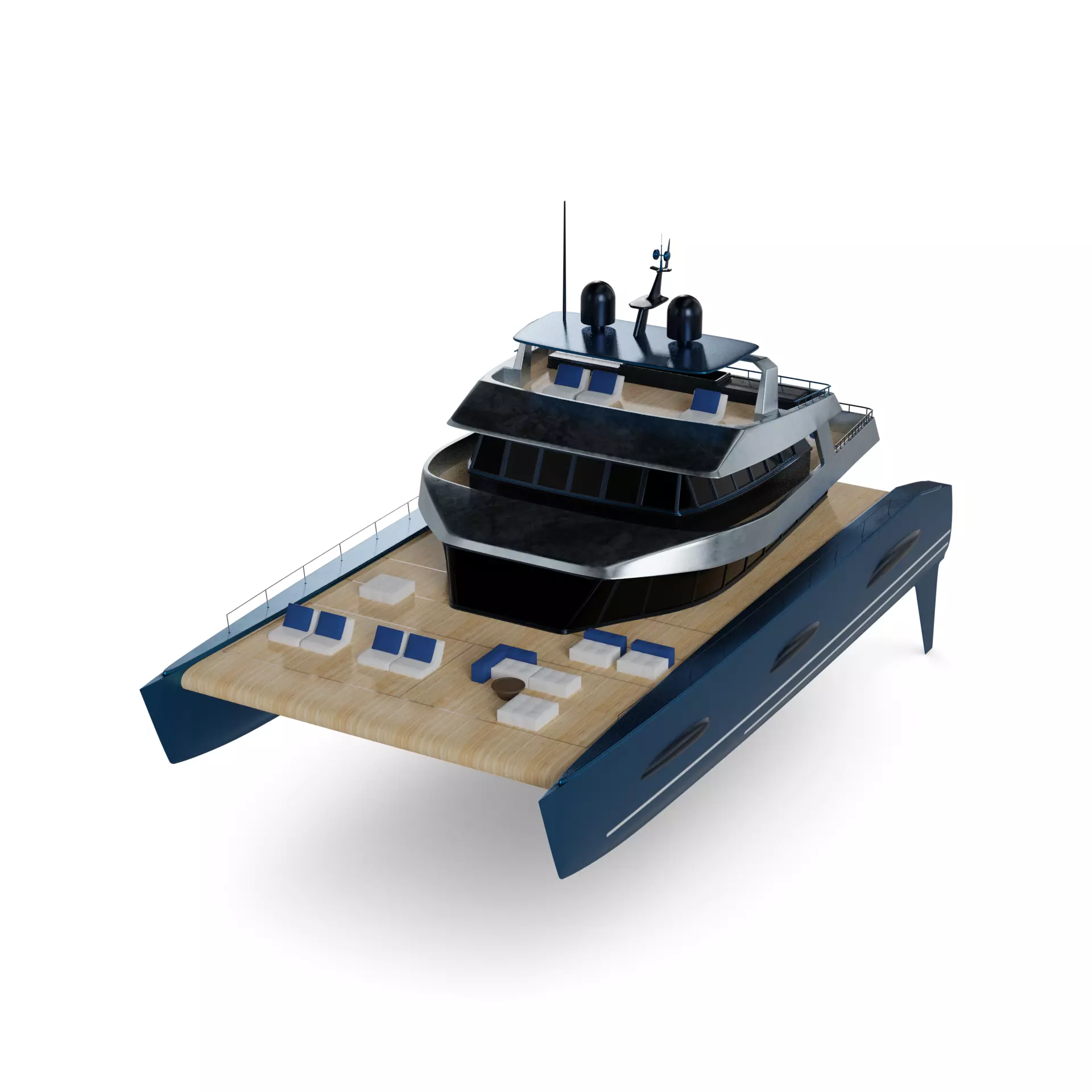 Catamaran 3D model_0
