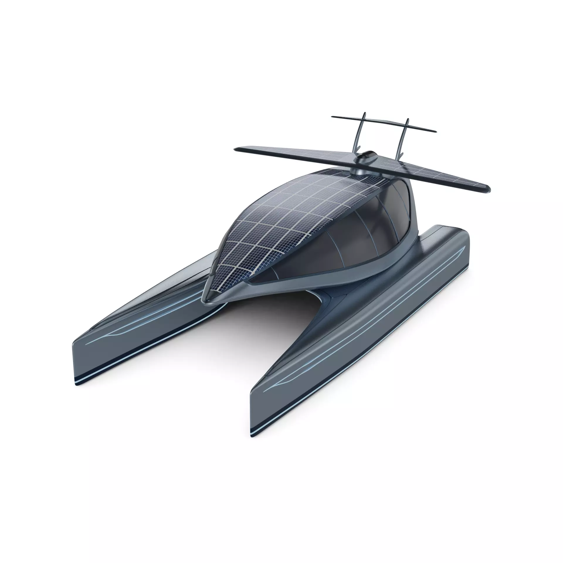 Catamaran 3D model_0