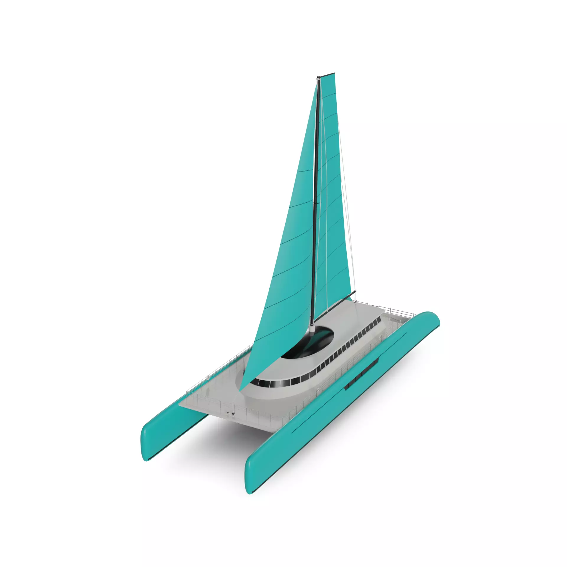 Trimaran 3D model_0