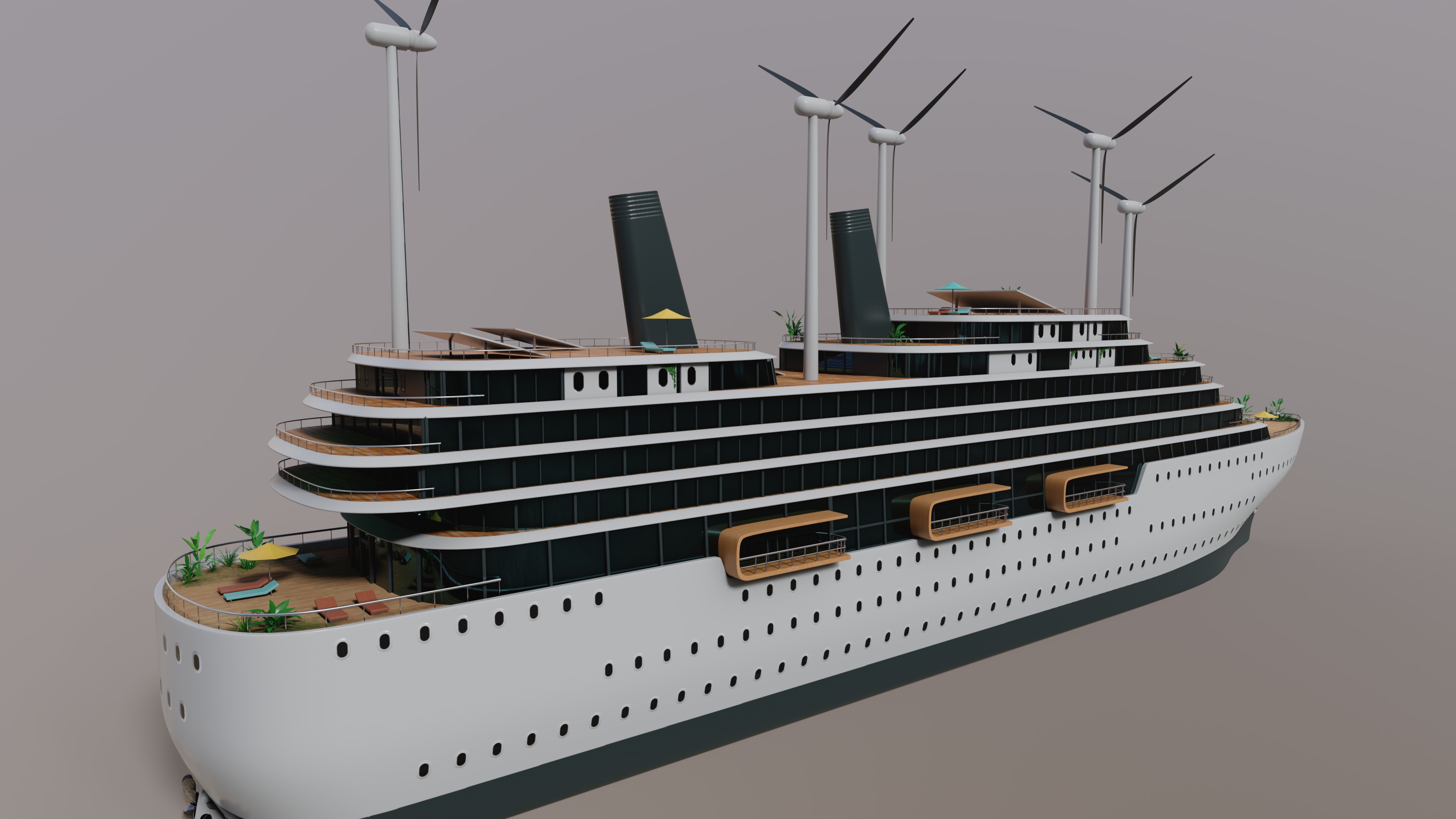 Luxury Liner 3D model_2