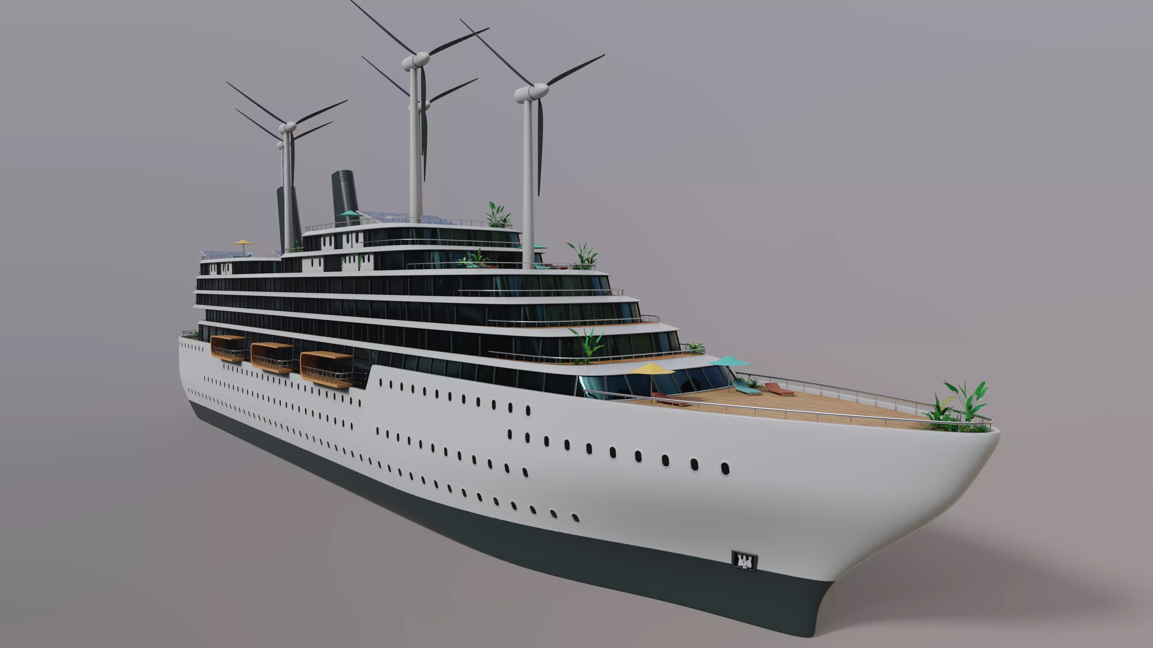 Luxury Liner 3D model_0