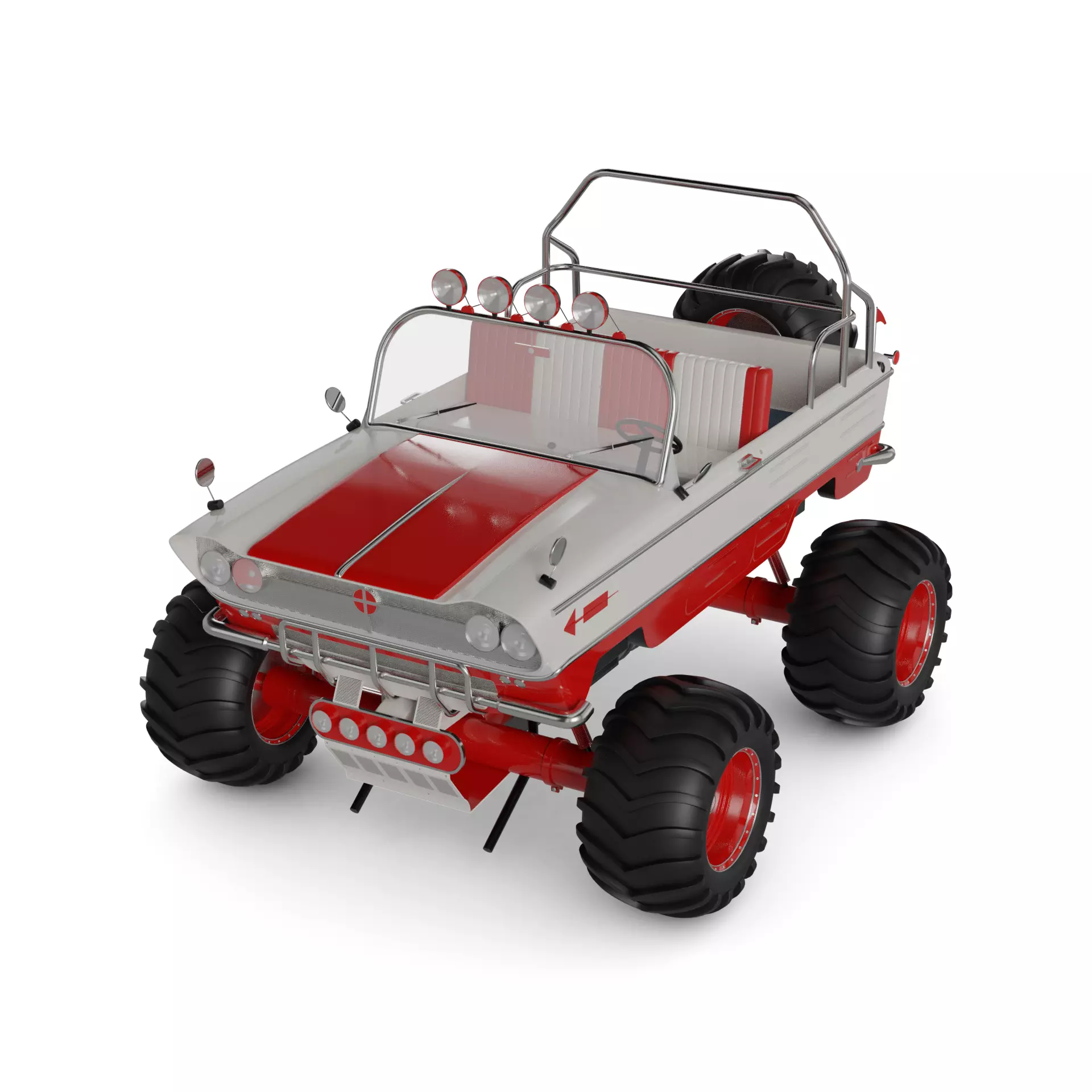 Amphibious Car 3D model_0