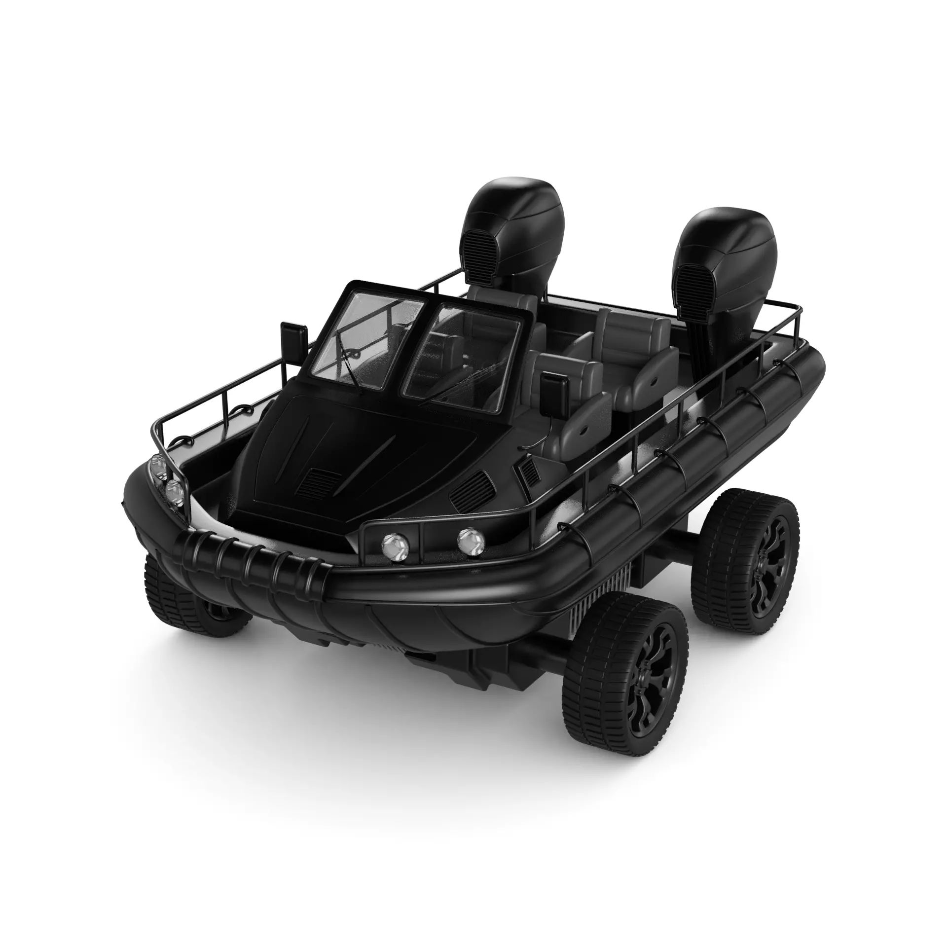 Amphibious Car 3D model_0