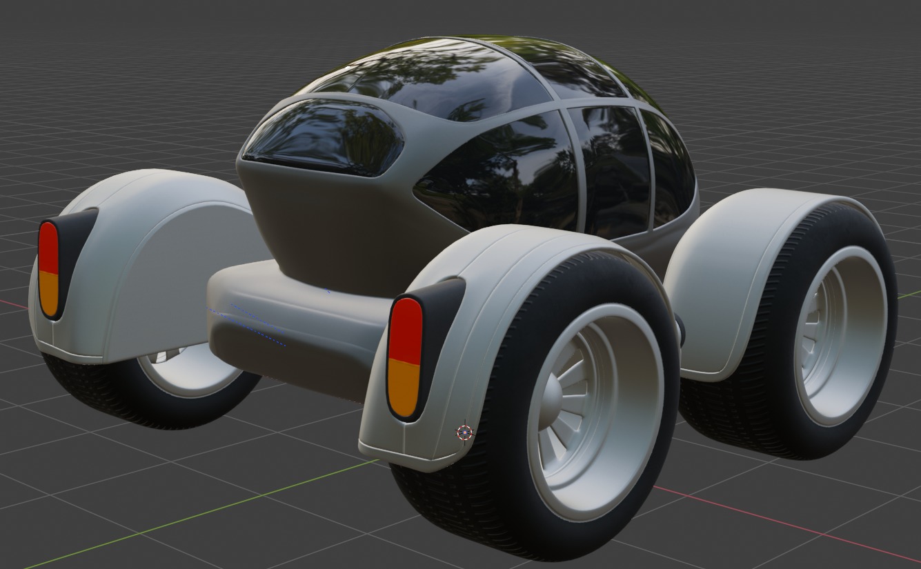 Amphibious Car 3D model_5