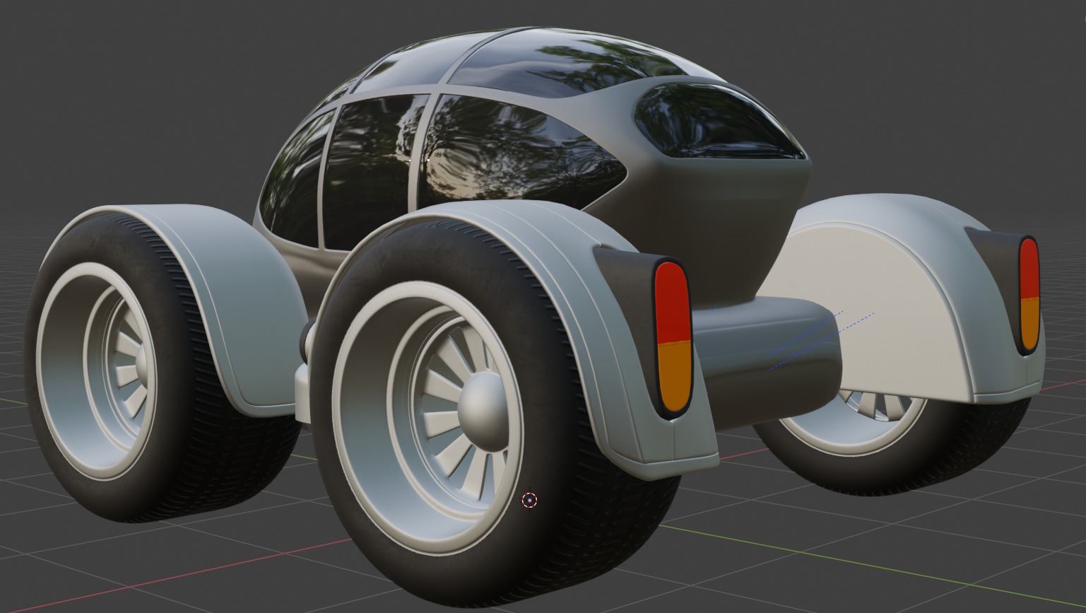 Amphibious Car 3D model_3