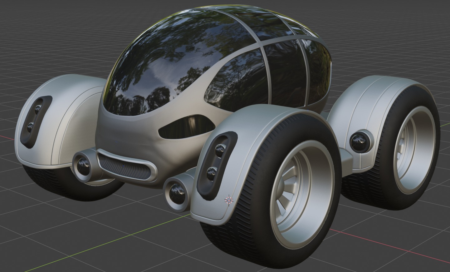 Amphibious Car 3D model_1