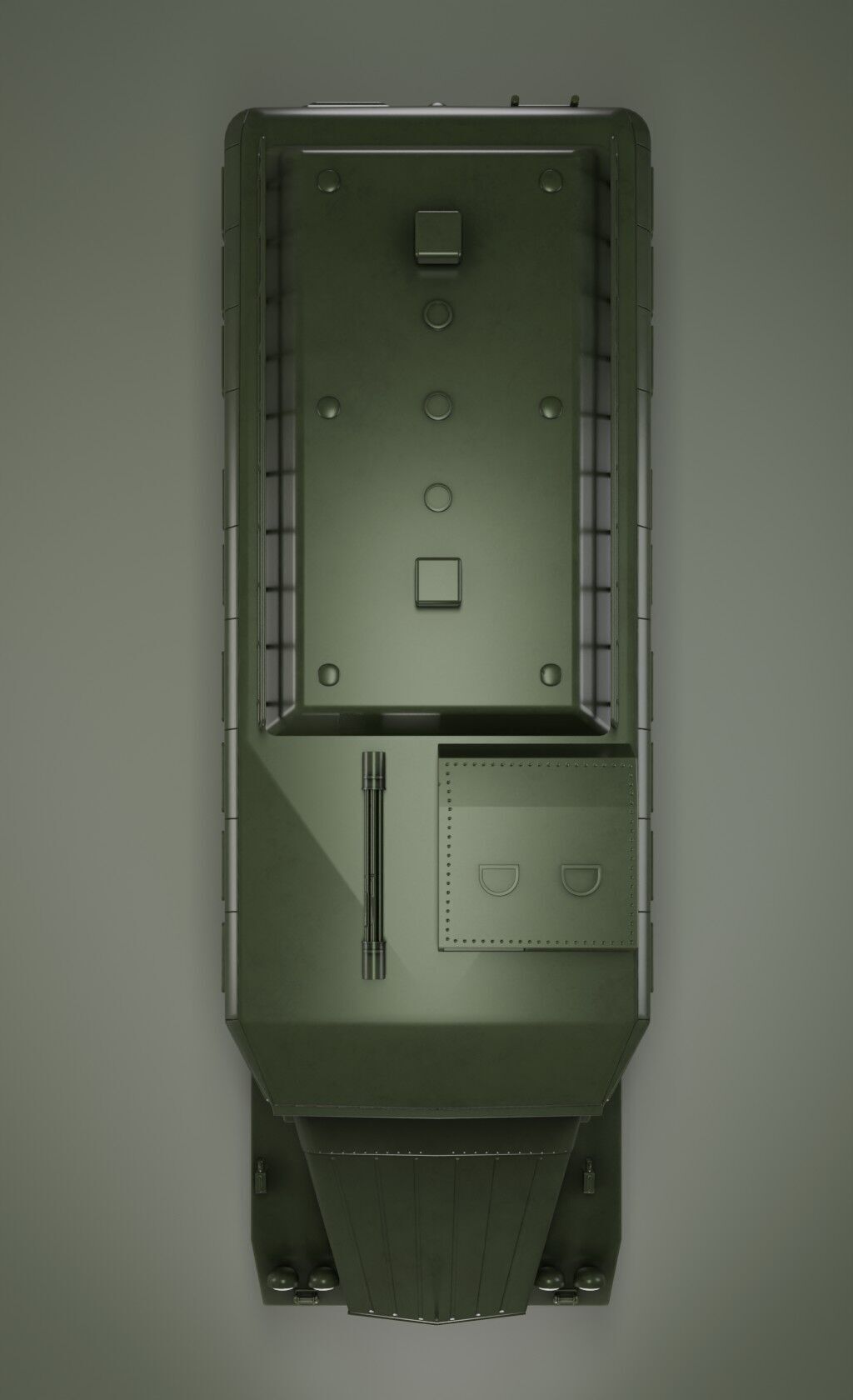 IronCroc 8x8  Military Transport Amphibious Car Low-poly 3D model_9