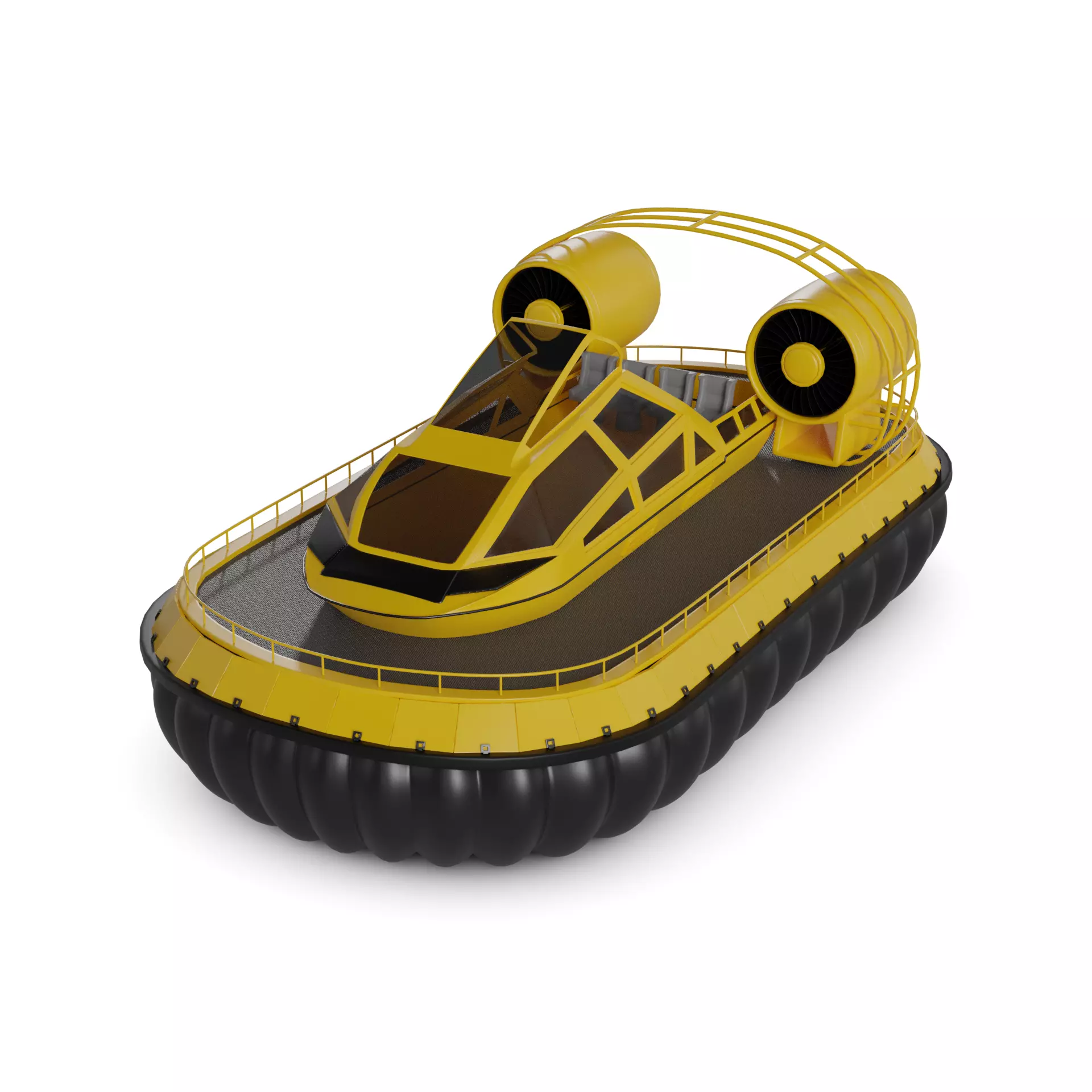 Hovercraft 3D model_0