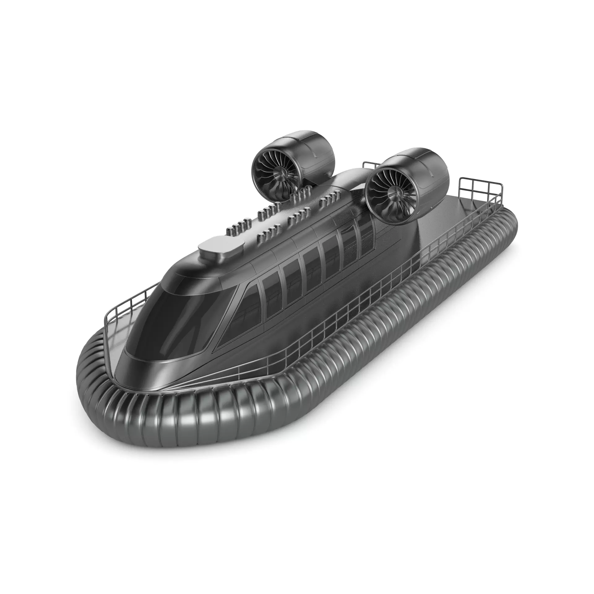 Hovercraft 3D model_0