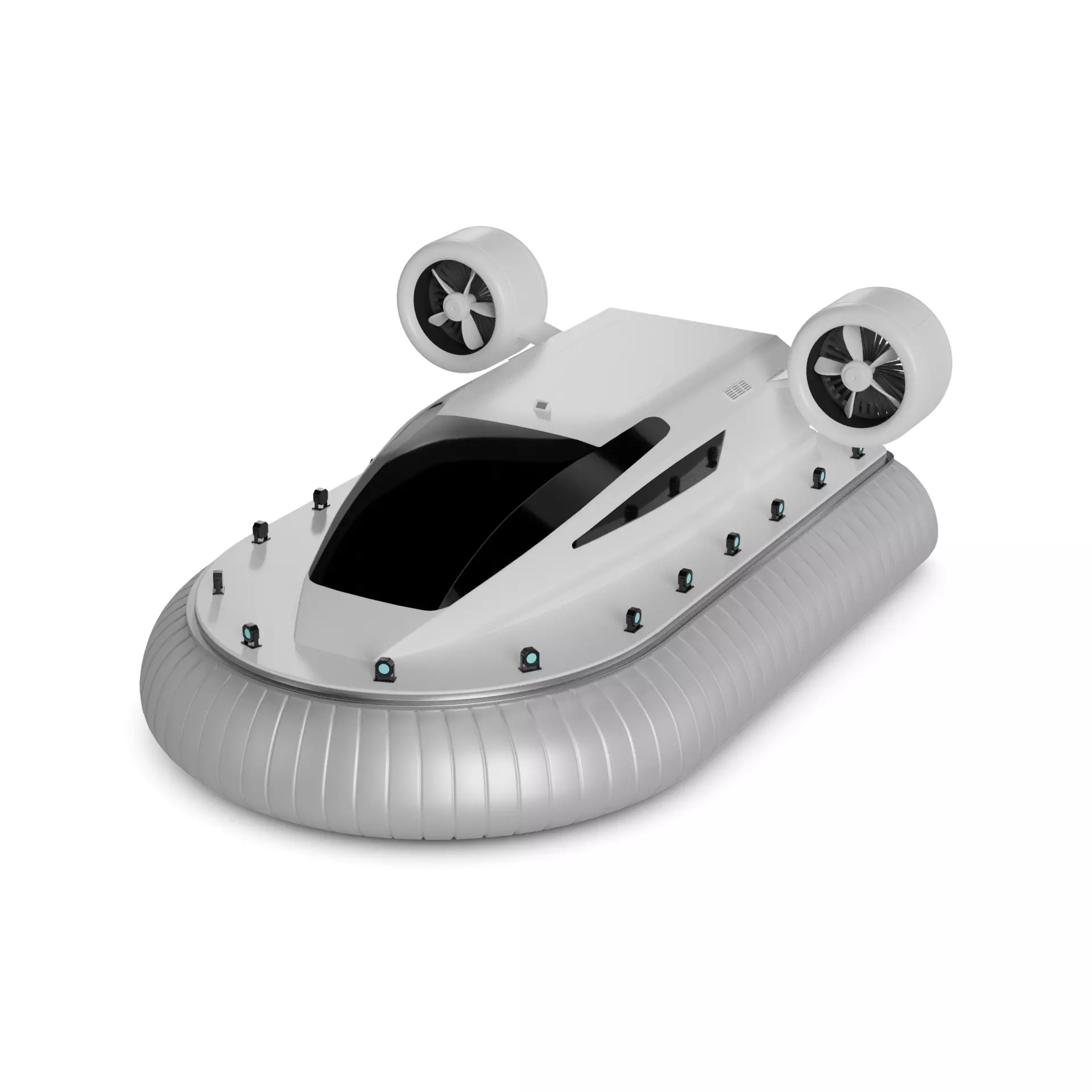 Hovercraft 3D model_0