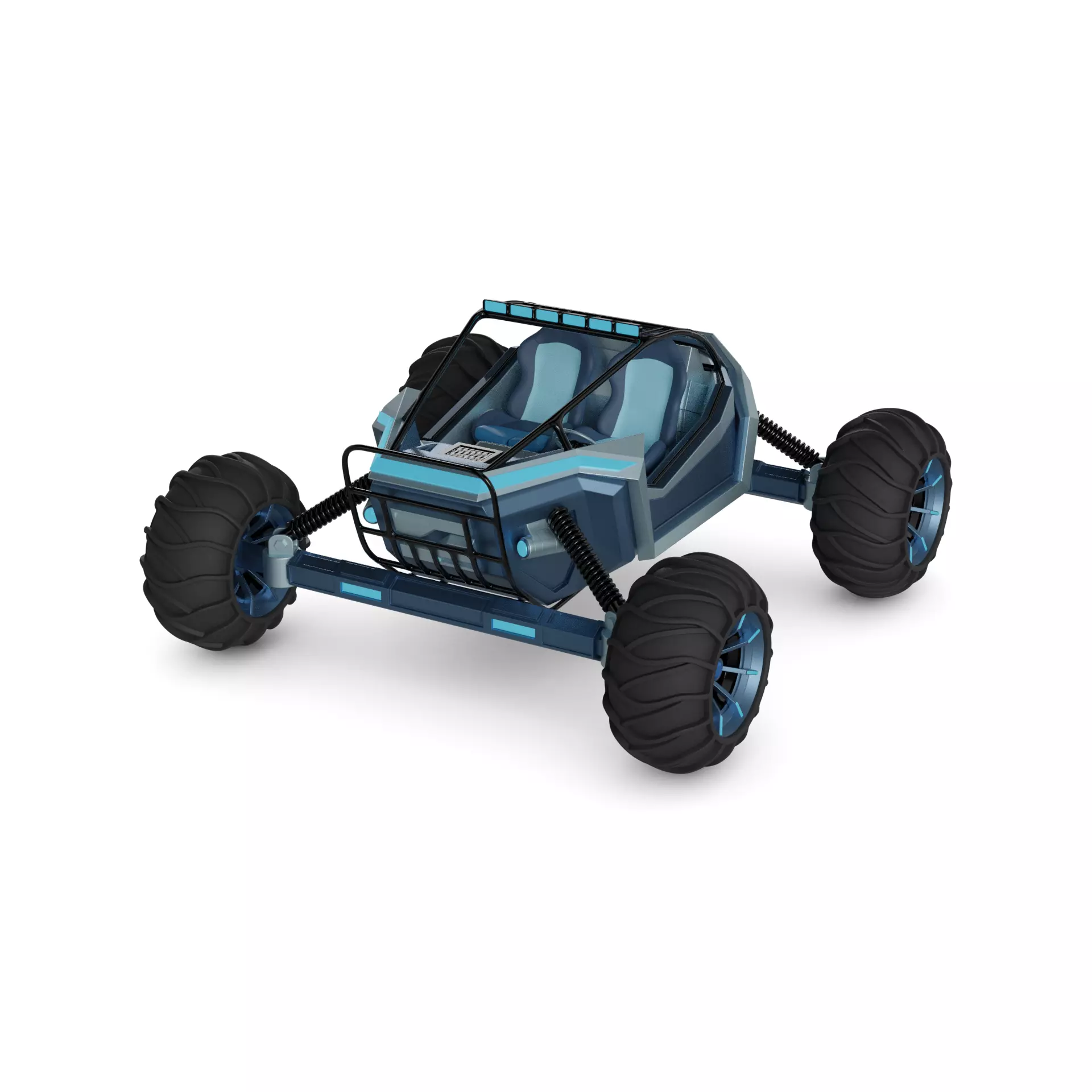 Amphibious ATV 3D model_0