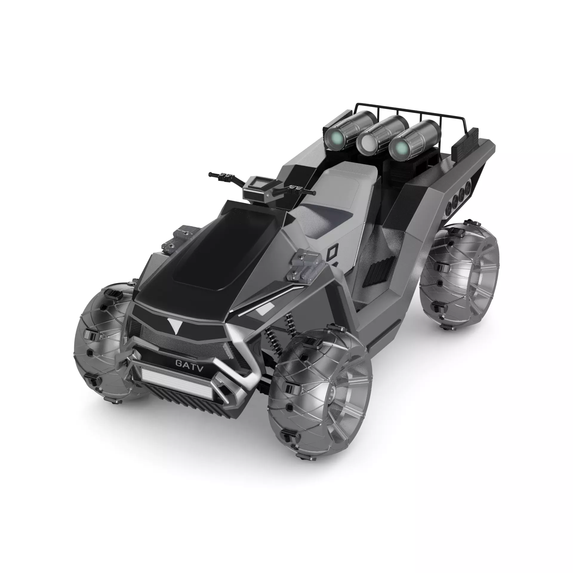 Amphibious ATV 3D model_0