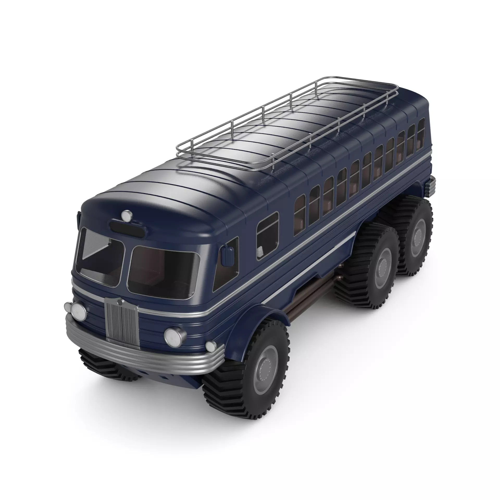 Amphibious Bus 3D model_0