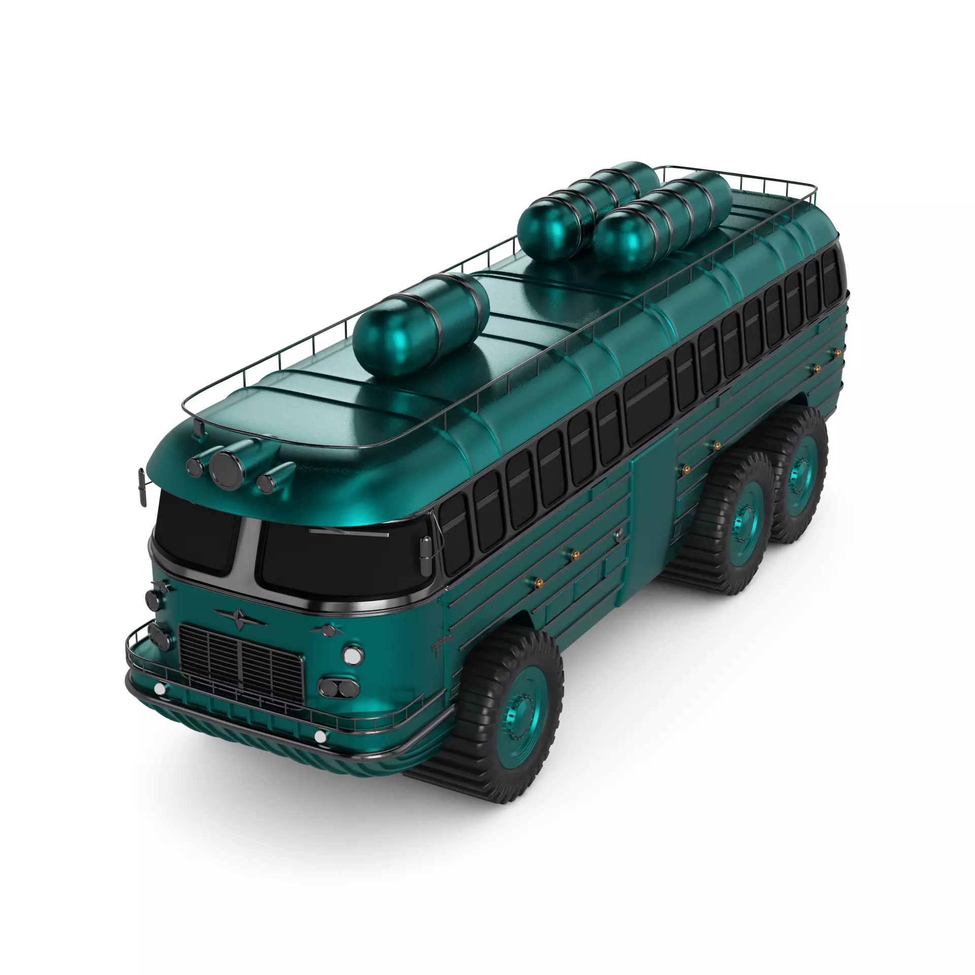 Amphibious Bus 3D model_0
