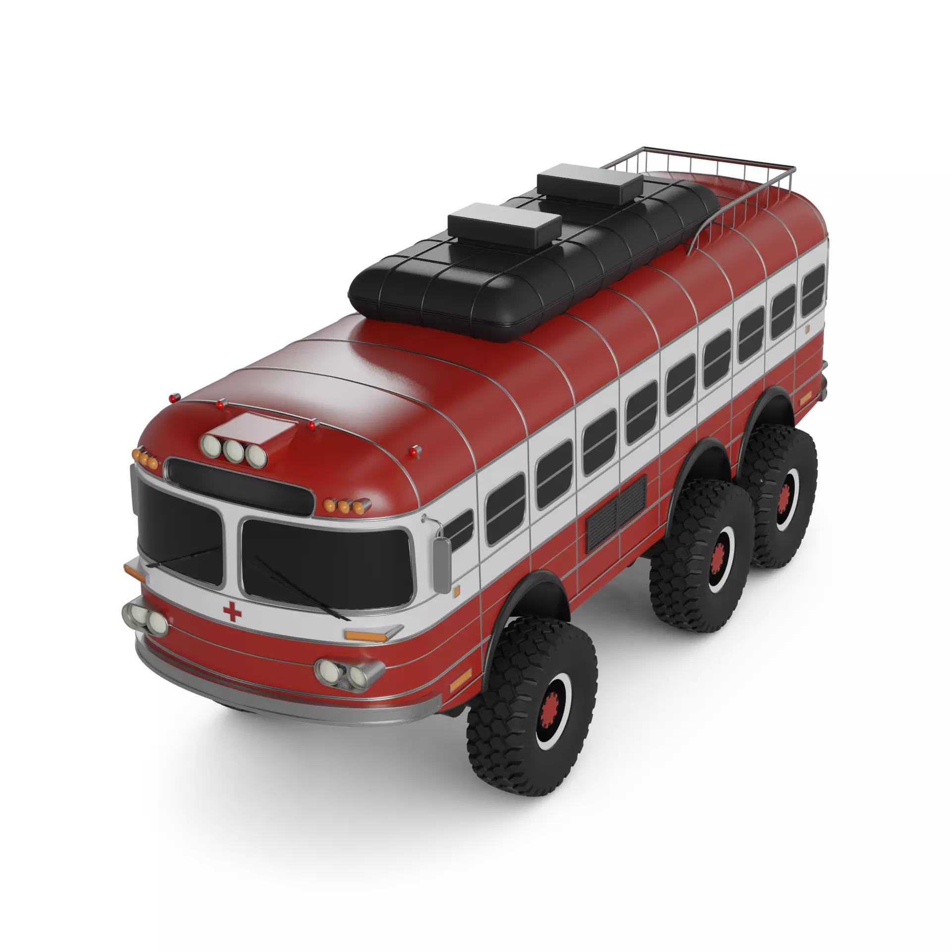 Amphibious Bus 3D model_0