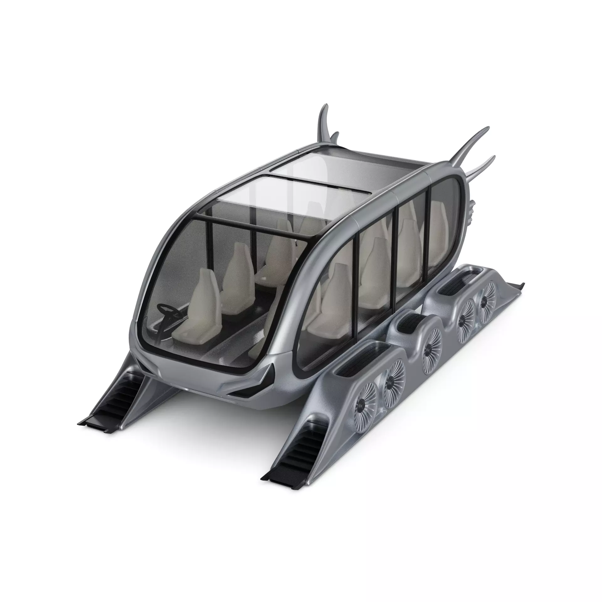 Amphibious Bus Free 3D model_0