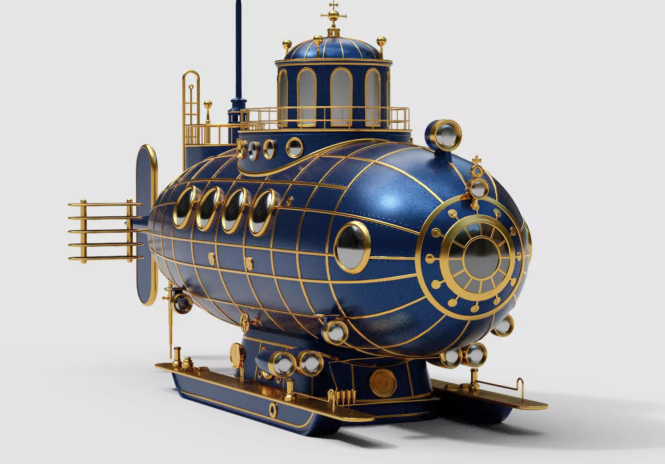Tourist Submersible 3D model_0