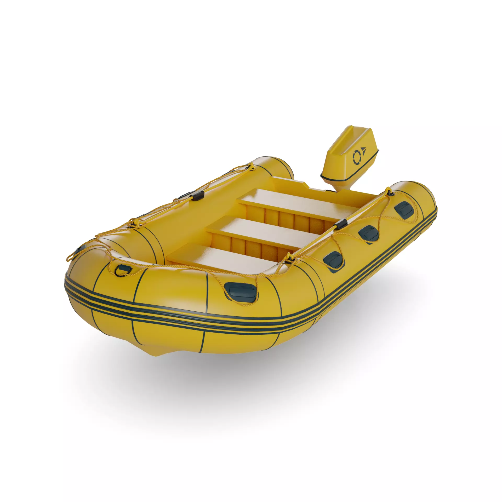 Inflatable Dinghy 3D model_0