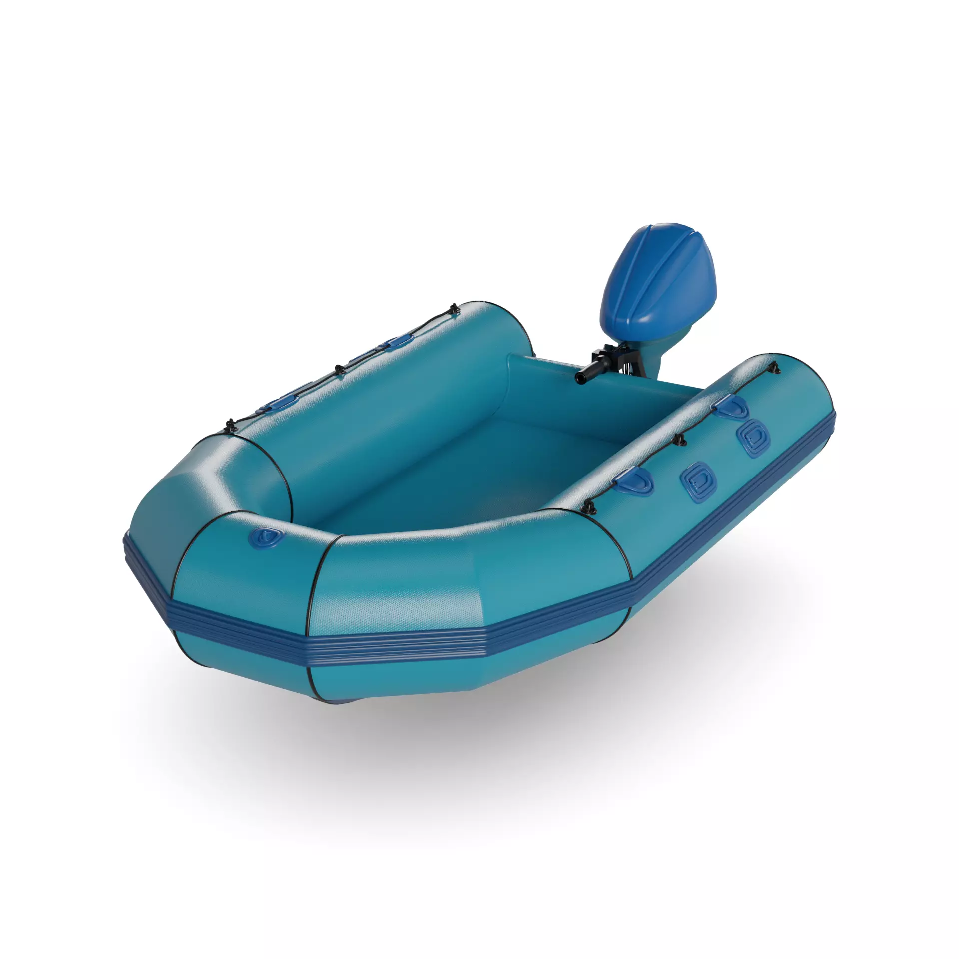 Inflatable Dinghy 3D model_0