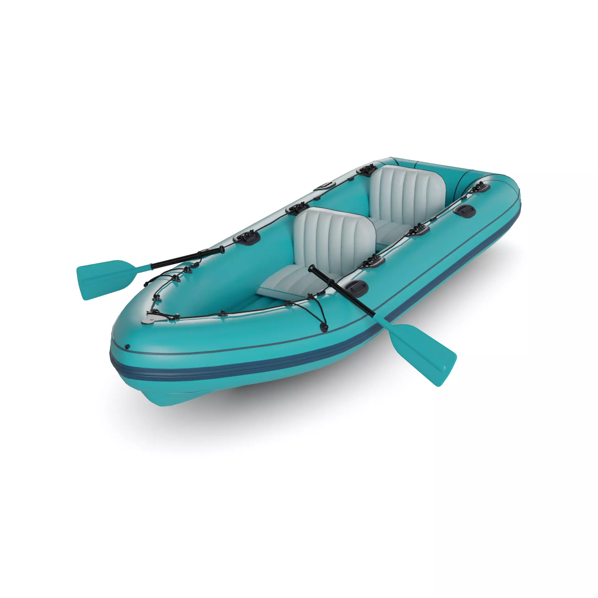 Inflatable Kayak 3D model_0