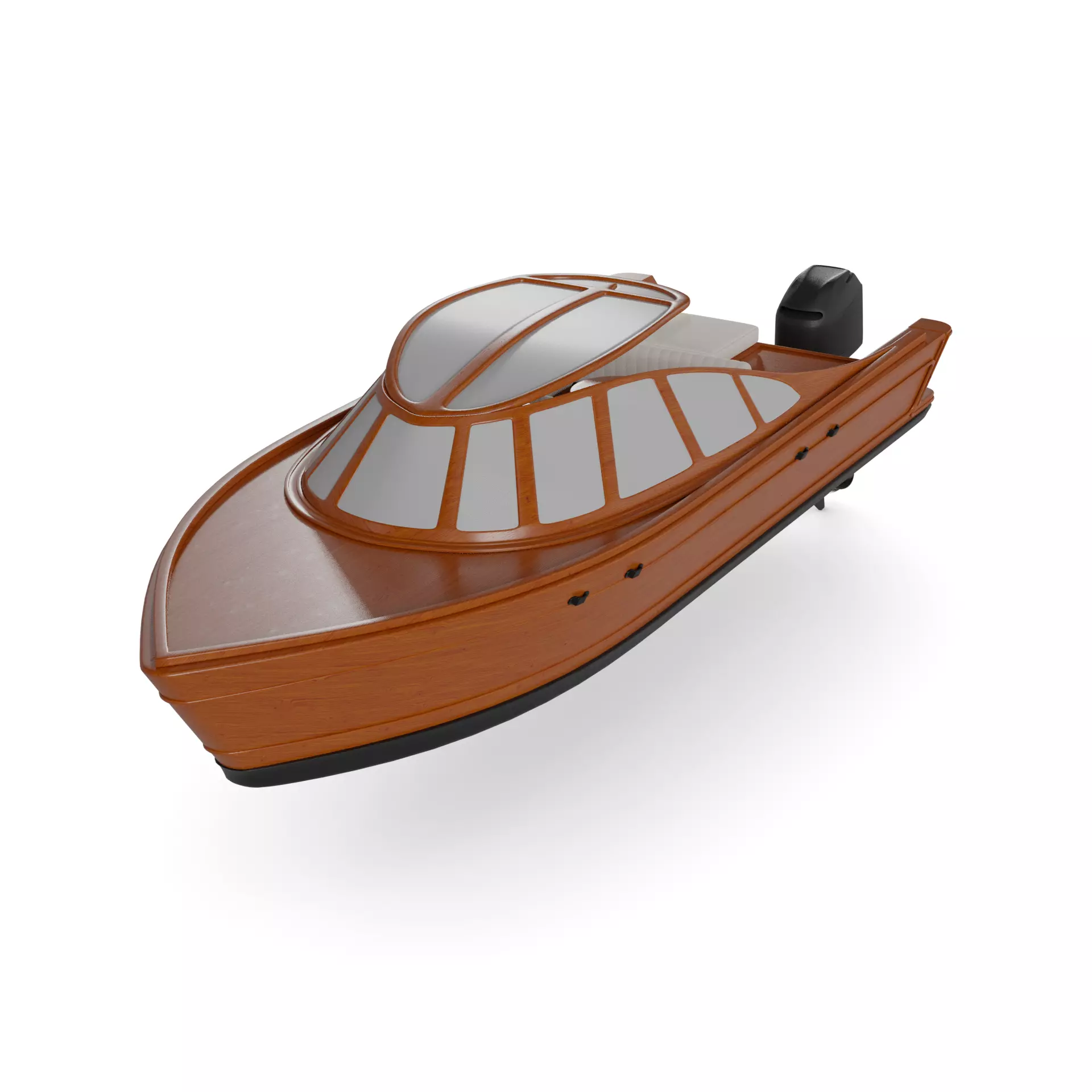 Electric Sailboat 3D model_0