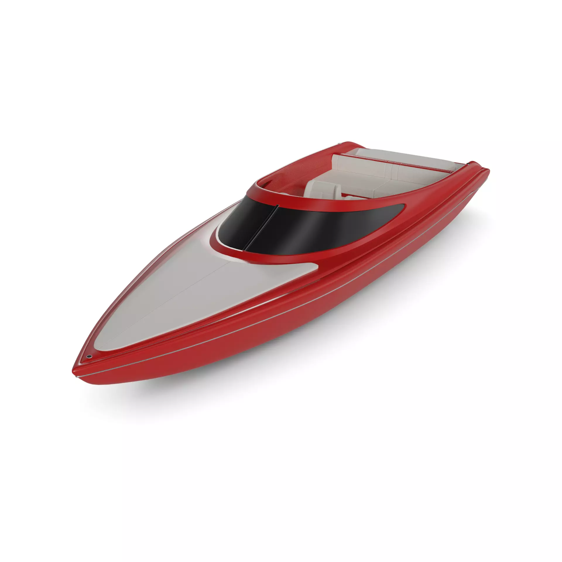 Electric Sailboat 3D model_0