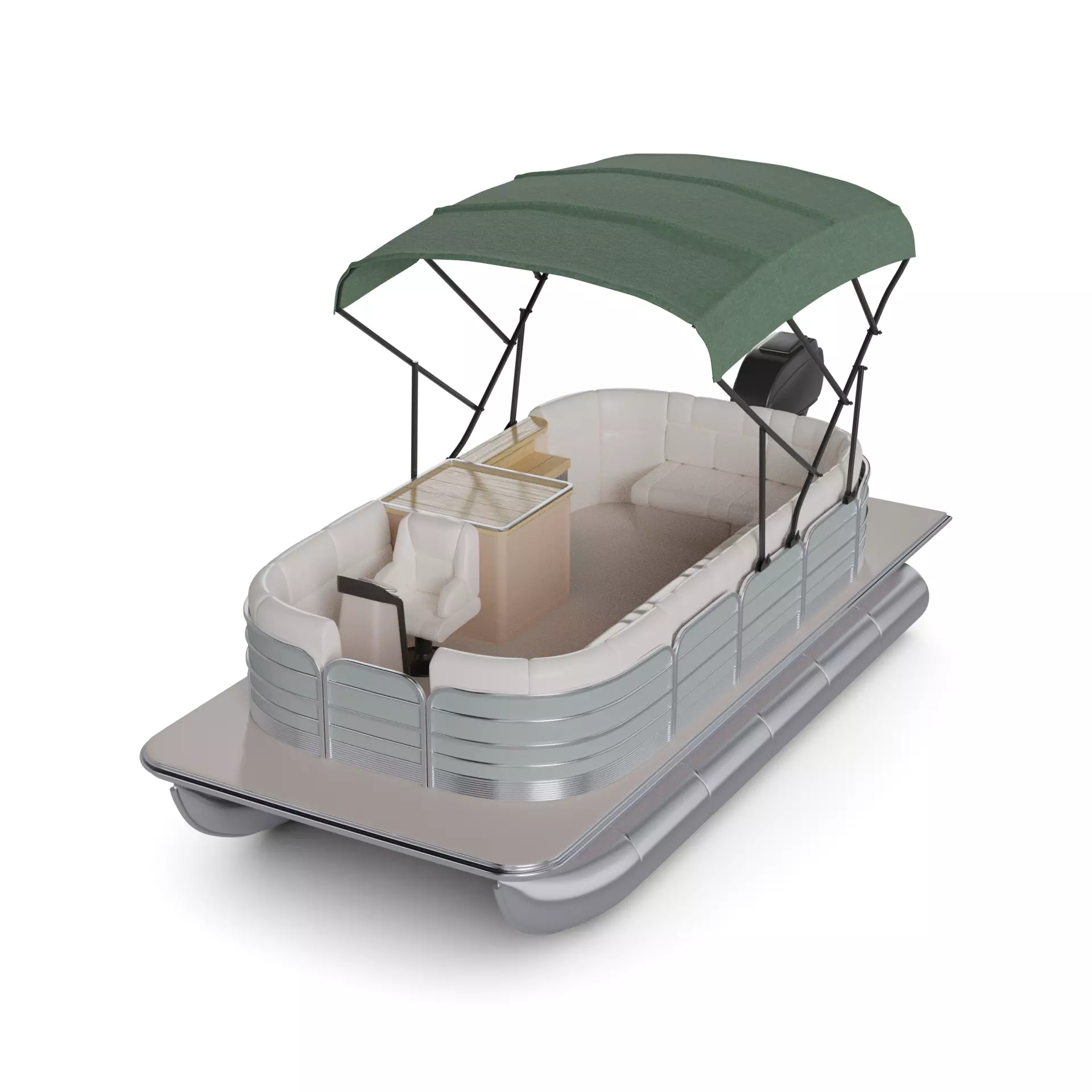 Leisure Pontoon 3D model_0