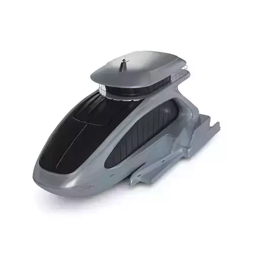 Cruising Houseboat 3D model