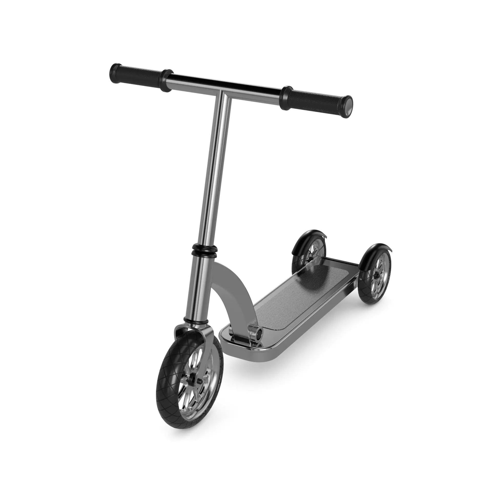 Three-Wheeled Scooter 3D model_0