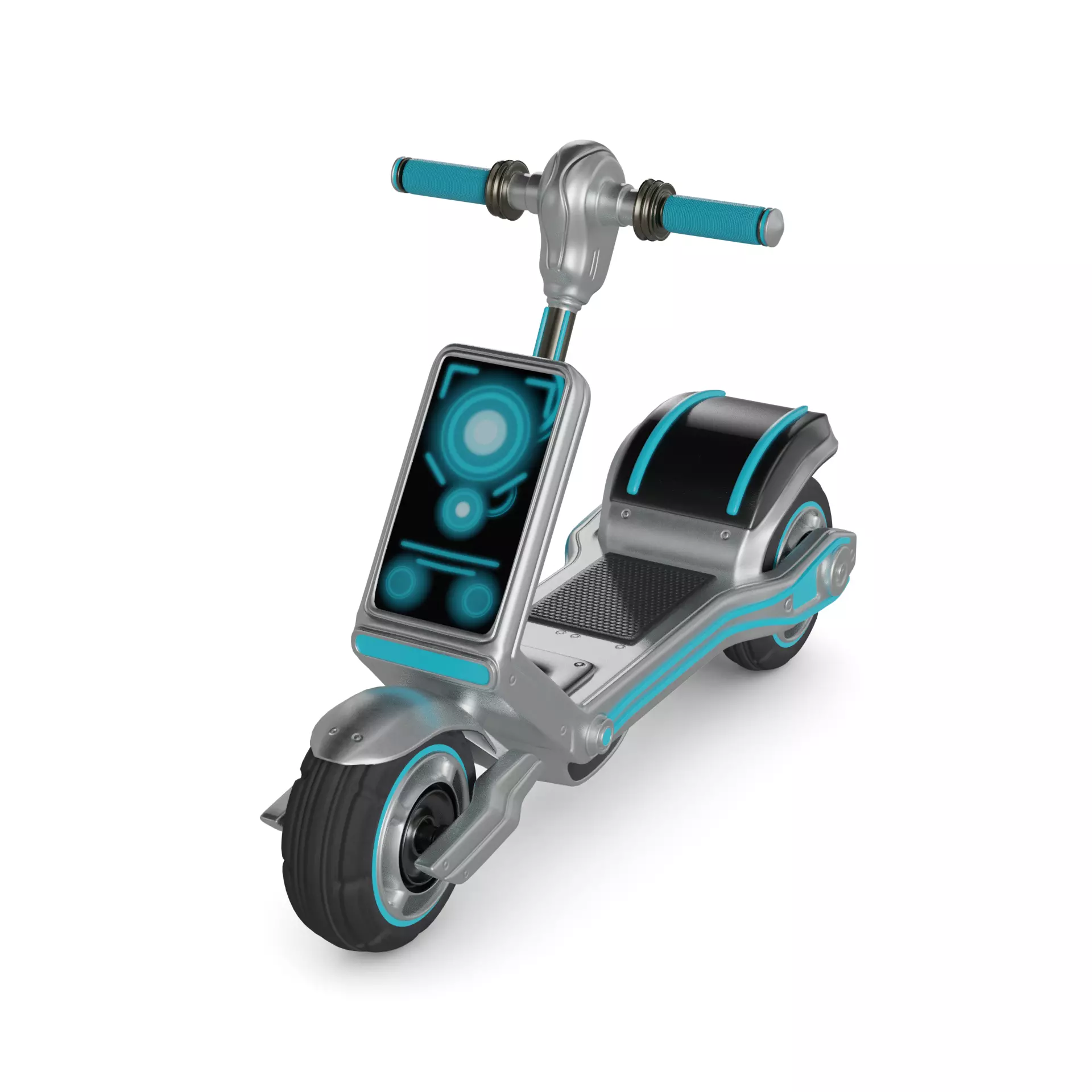 Three-Wheeled Scooter 3D model_0