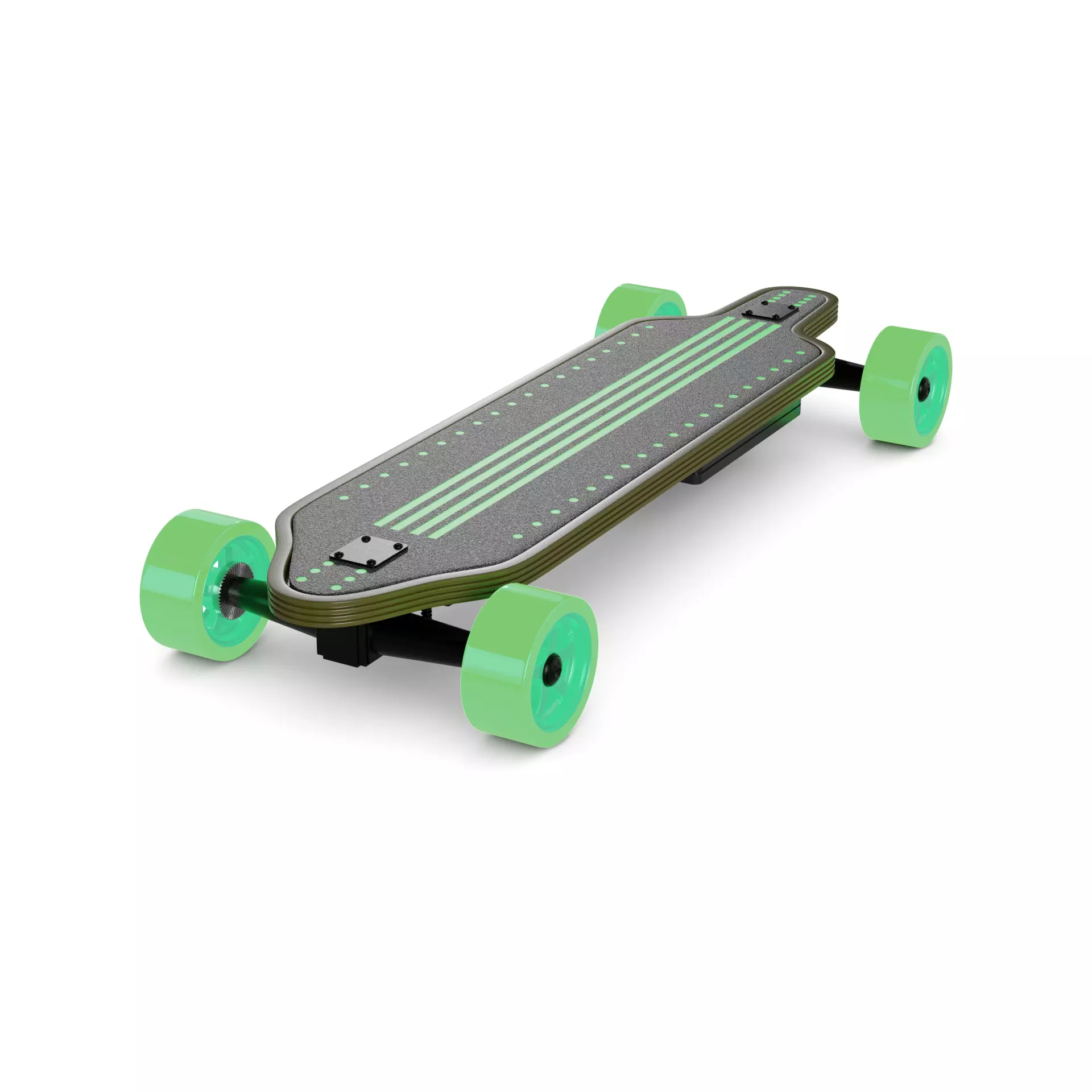 Electric Skateboard 3D model_0