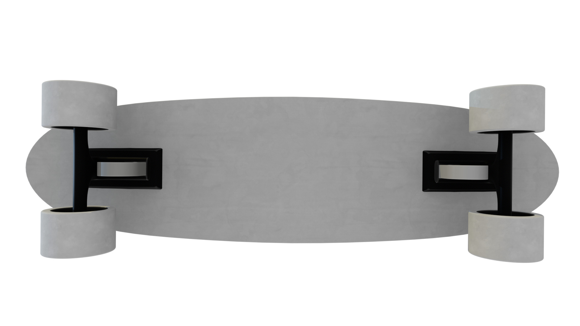 Penny Board Low-poly 3D model_6