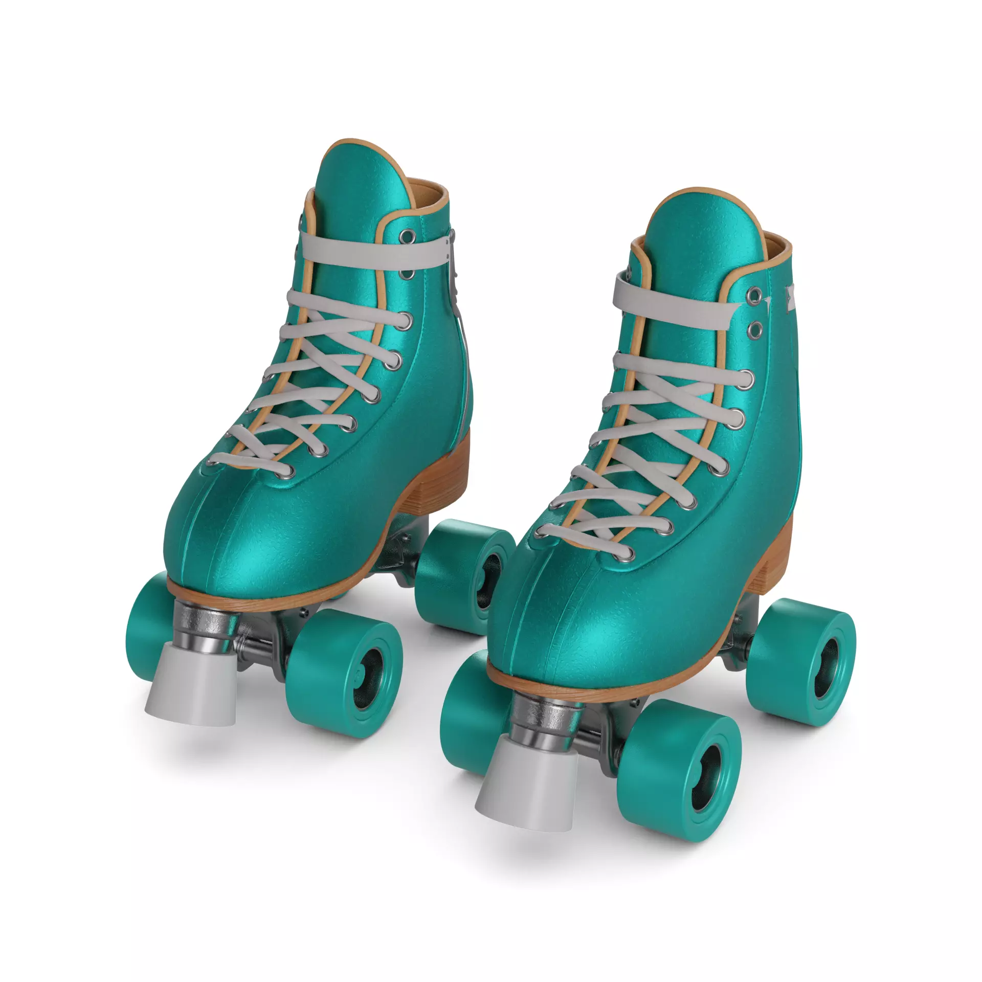 Quad Roller Skate 3D model_0